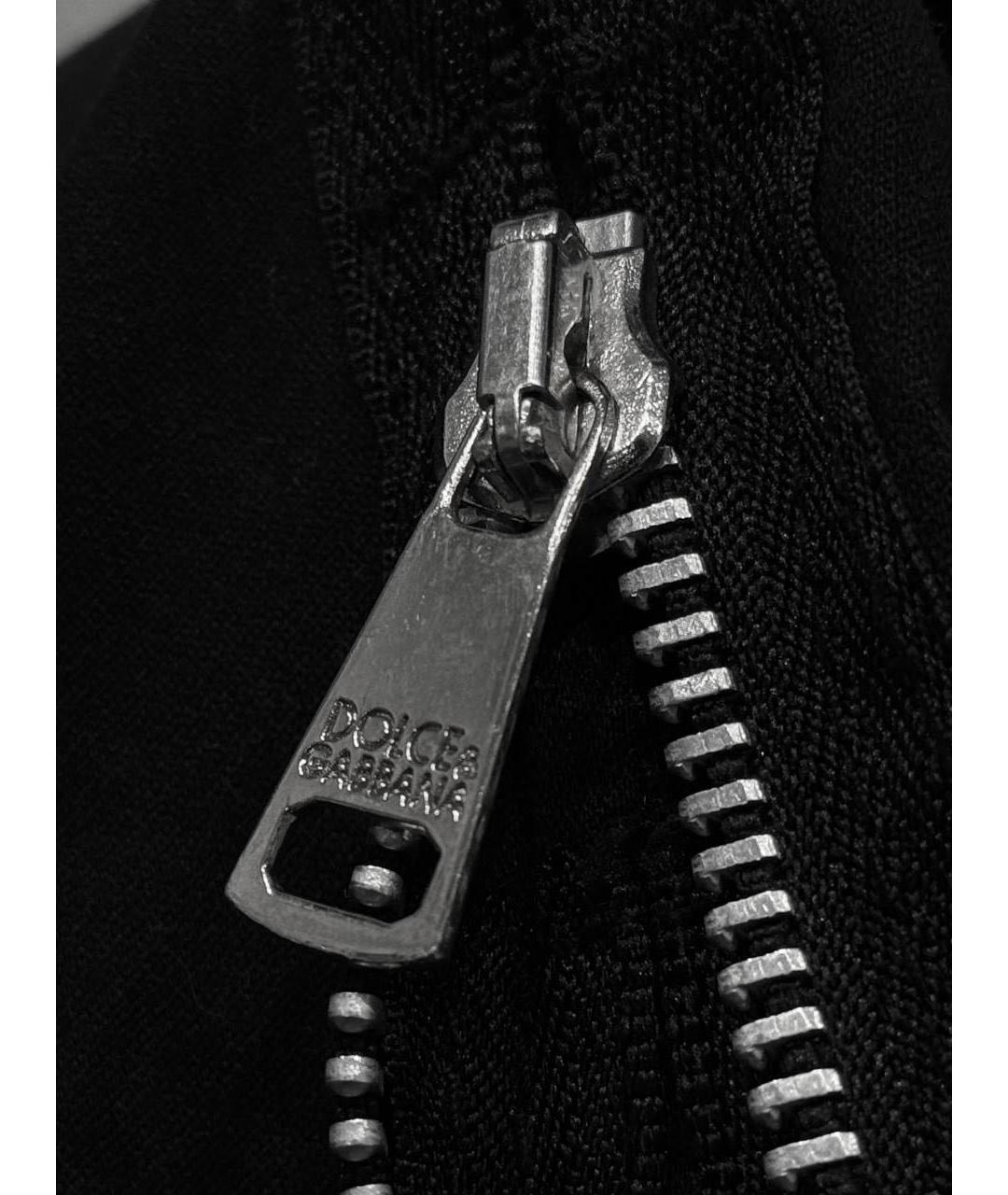 DOLCE&GABBANA Черные хлопковые повседневные брюки, фото 8