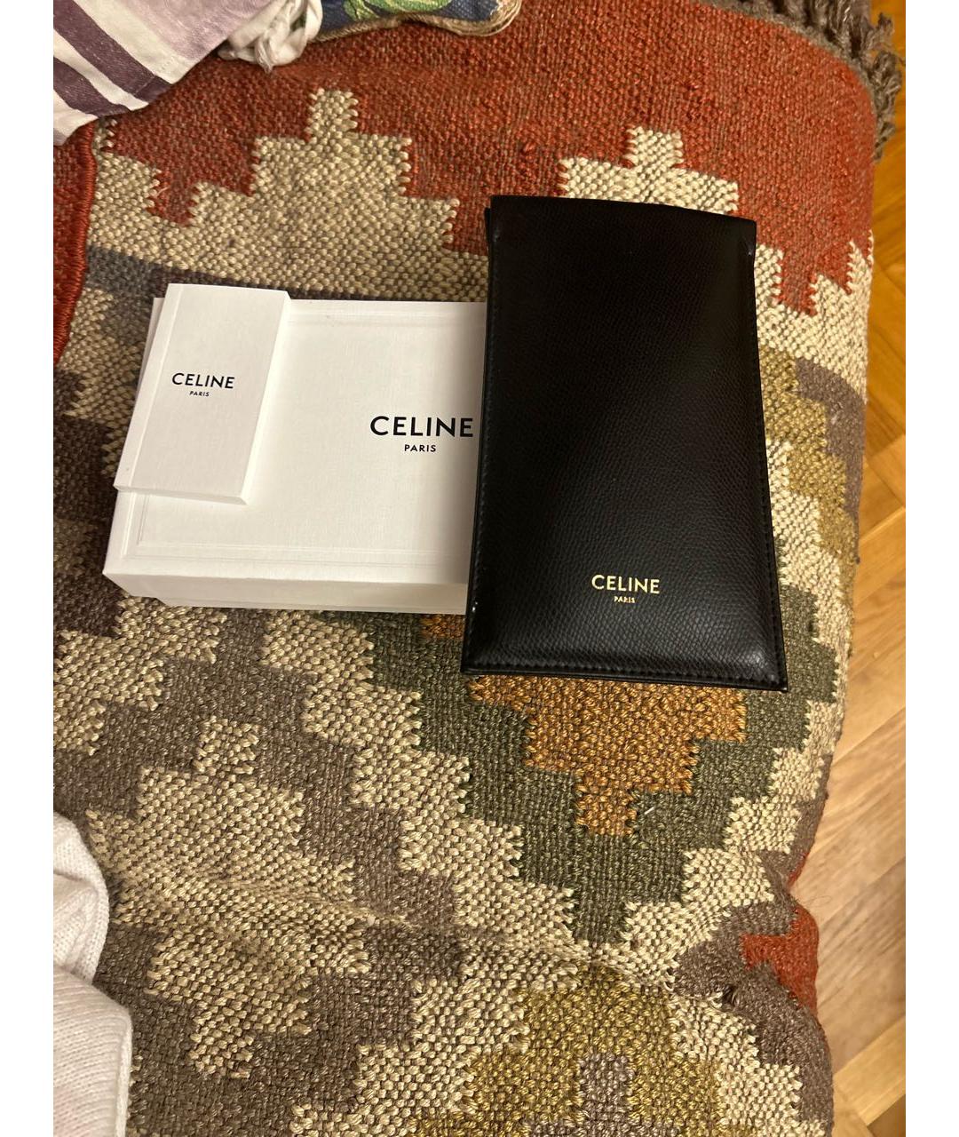 CELINE Черные пластиковые солнцезащитные очки, фото 4