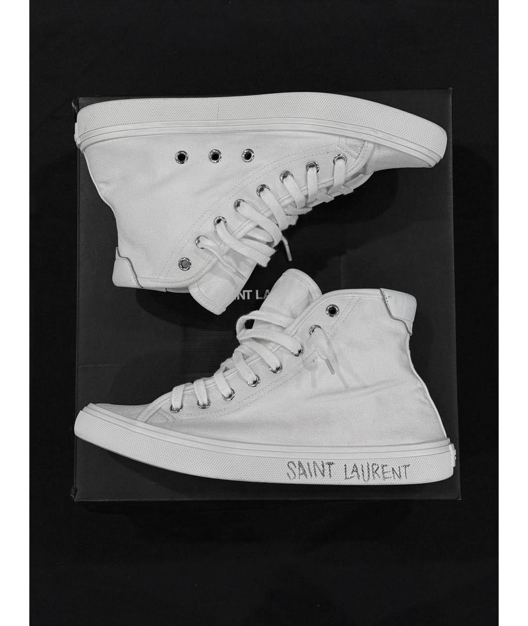 SAINT LAURENT Белые кеды, фото 2