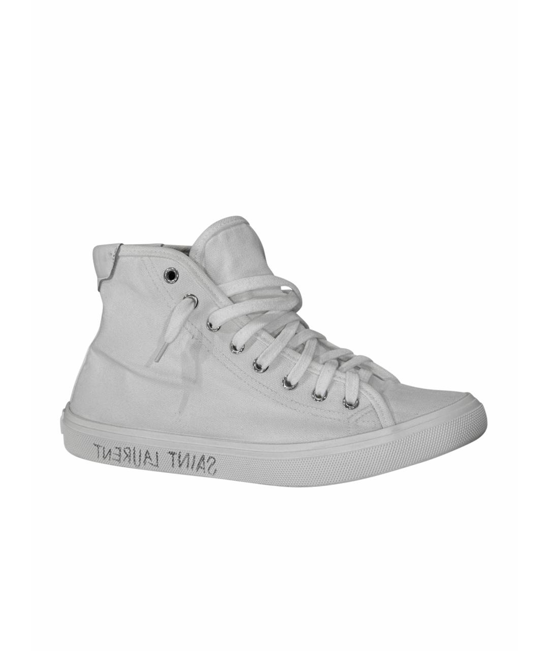 SAINT LAURENT Белые кеды, фото 1