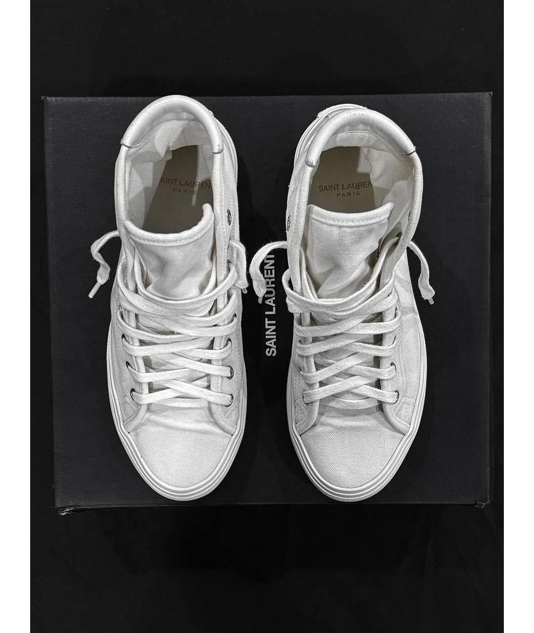 SAINT LAURENT Белые кеды, фото 6