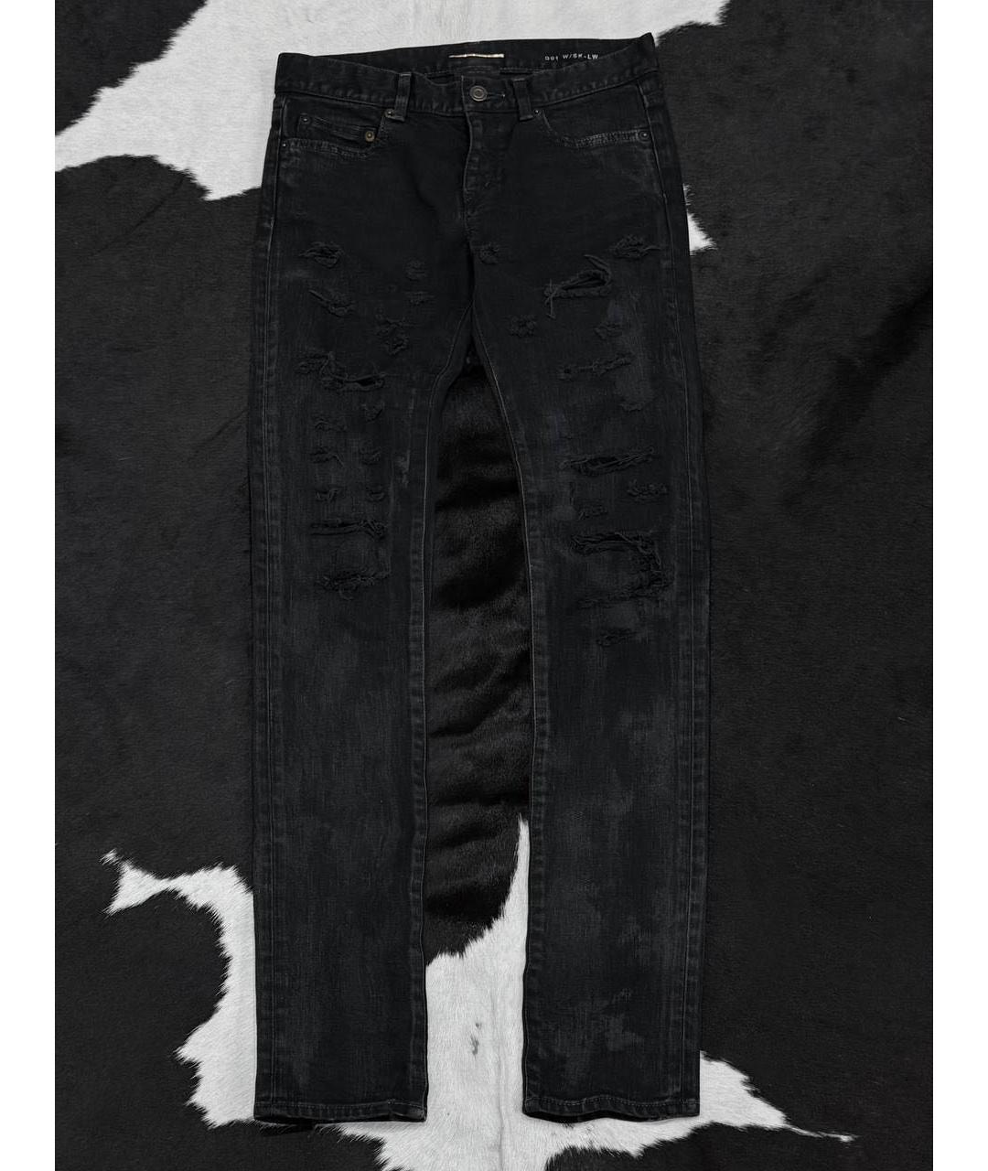 SAINT LAURENT Хлопковые джинсы слим, фото 8