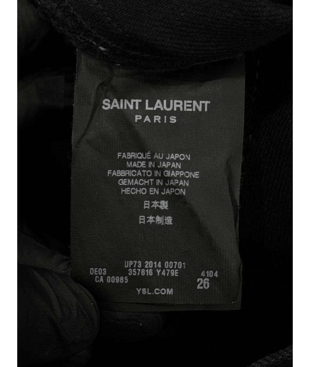 SAINT LAURENT Хлопковые джинсы слим, фото 6