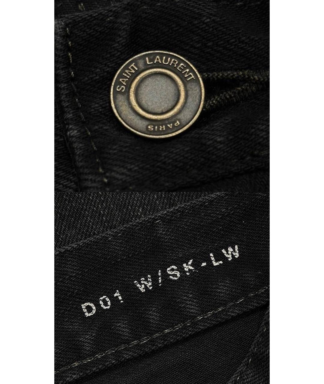 SAINT LAURENT Хлопковые джинсы слим, фото 7