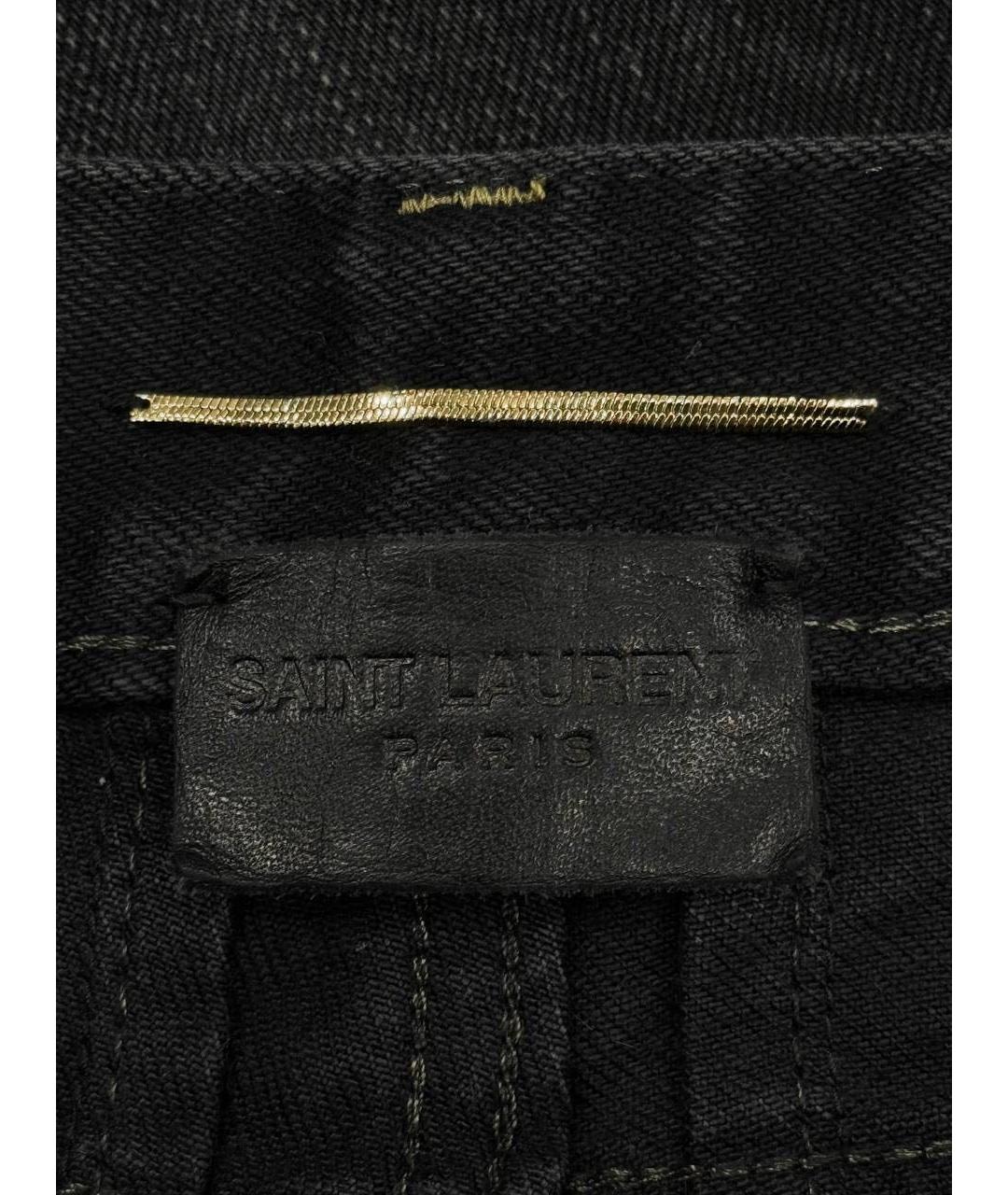 SAINT LAURENT Хлопковые джинсы слим, фото 3