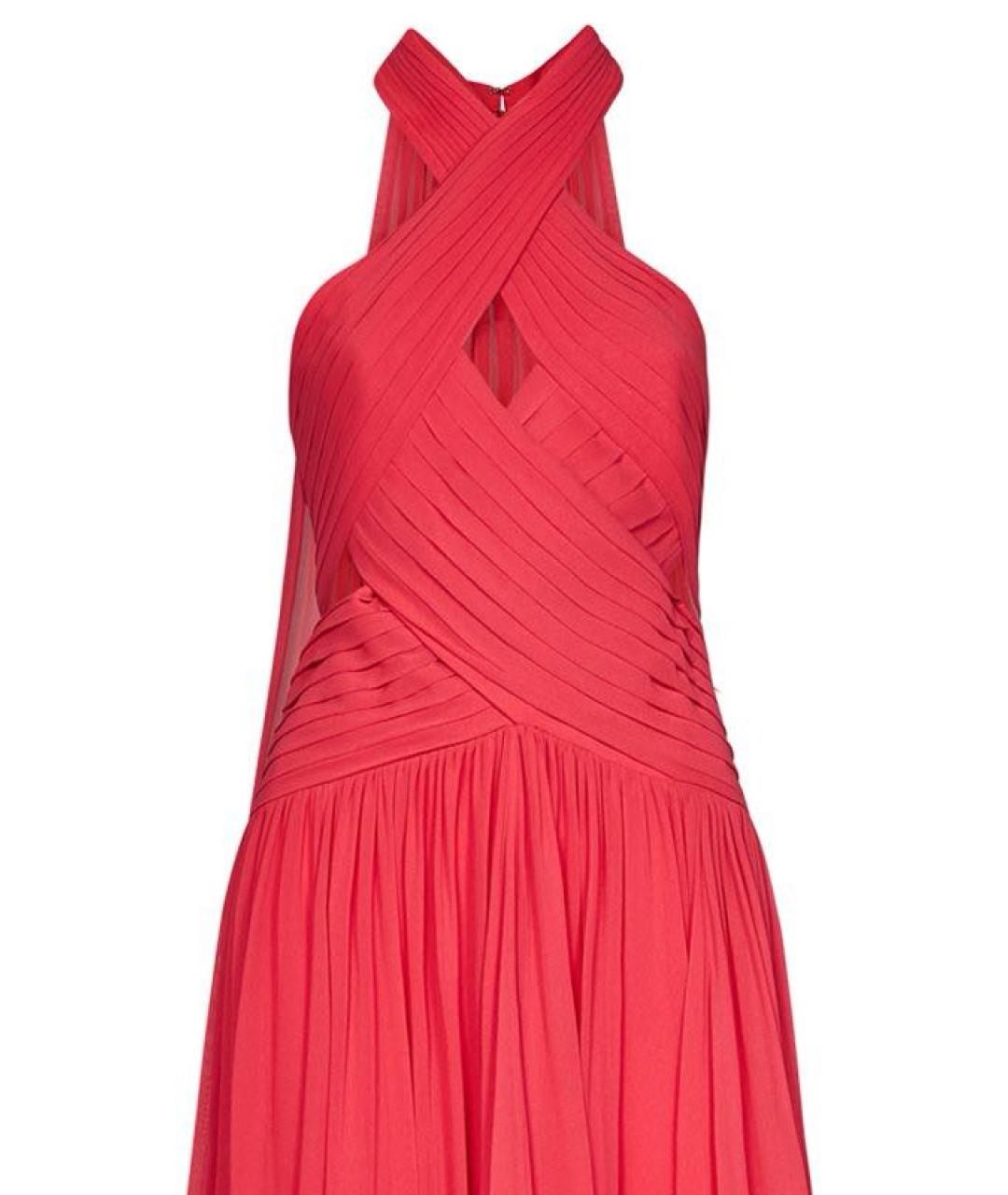 ELIE SAAB Фуксия шелковое вечернее платье, фото 4