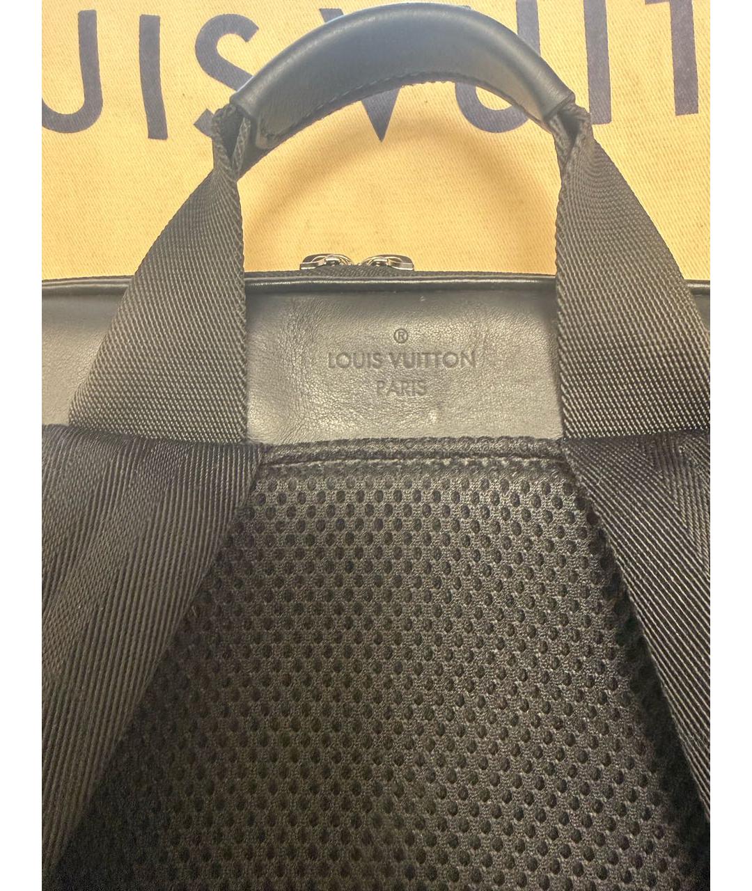 LOUIS VUITTON Антрацитовый рюкзак, фото 7