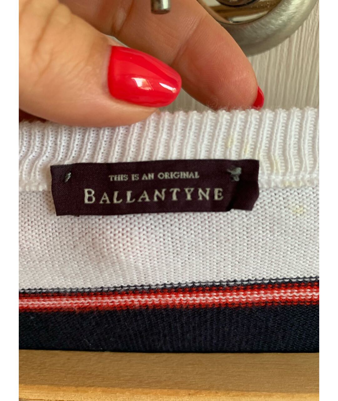 BALLANTYNE Белый джемпер / свитер, фото 2