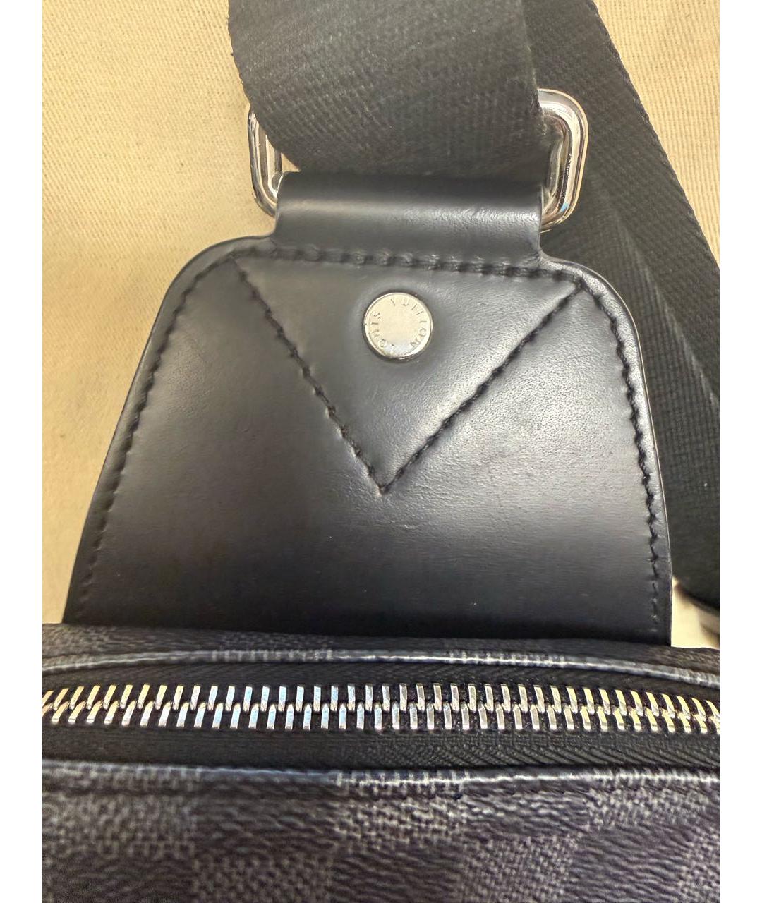 LOUIS VUITTON Антрацитовая сумка на плечо, фото 2