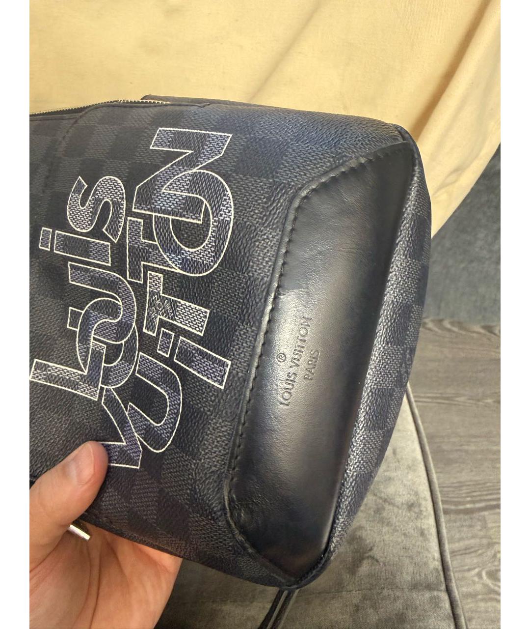 LOUIS VUITTON Антрацитовая сумка на плечо, фото 3