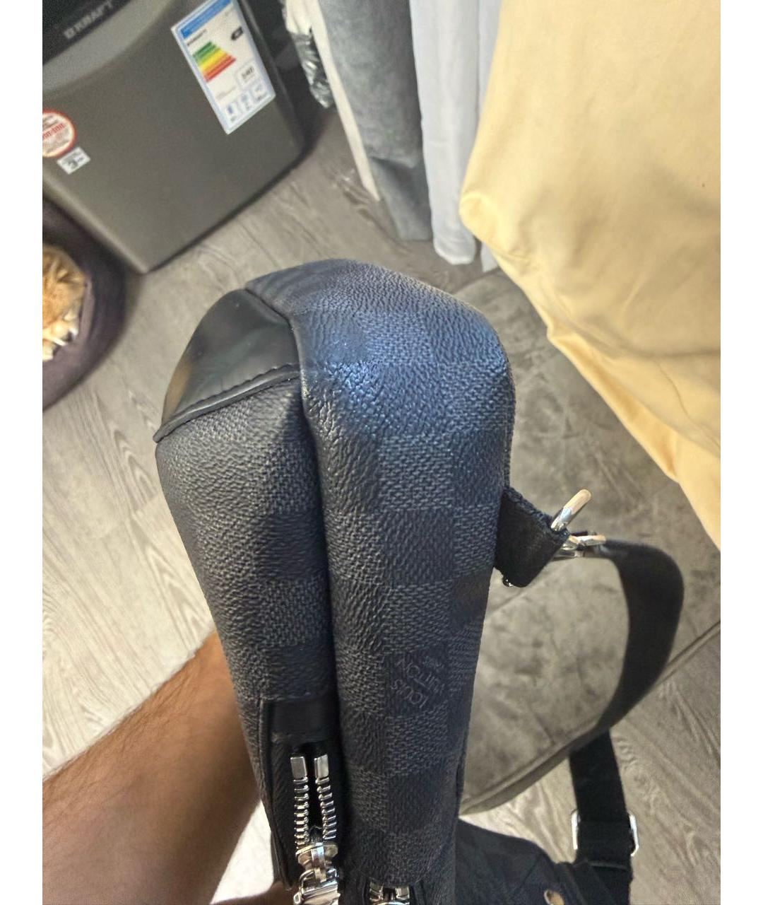 LOUIS VUITTON Антрацитовая сумка на плечо, фото 8