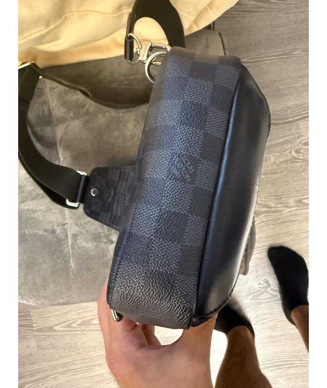 LOUIS VUITTON Антрацитовая сумка на плечо, фото 6