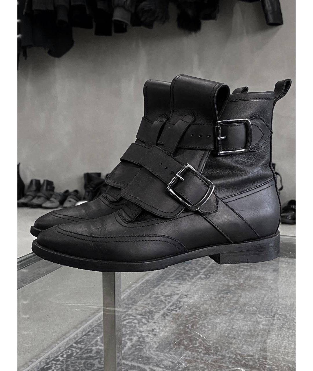 VIVIENNE WESTWOOD Черные кожаные ботинки, фото 3