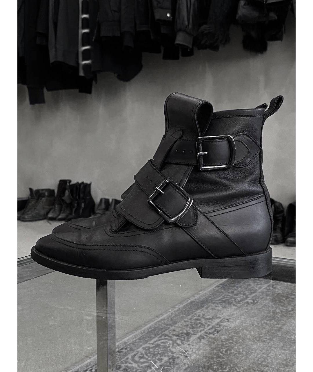 VIVIENNE WESTWOOD Черные кожаные ботинки, фото 8