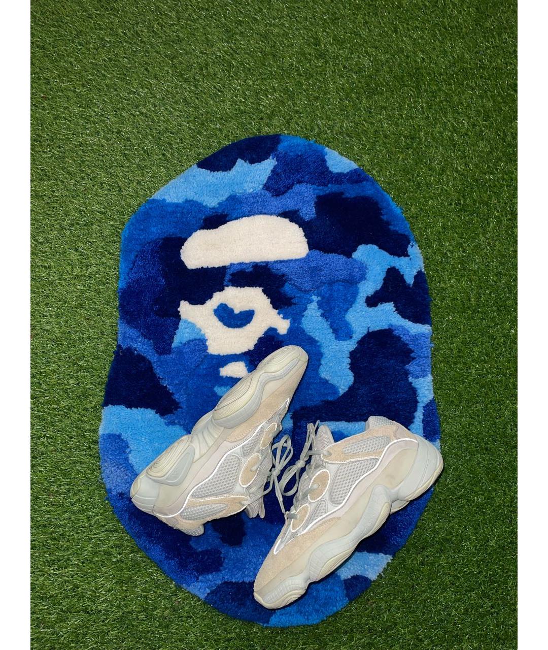 ADIDAS YEEZY Серые замшевые низкие кроссовки / кеды, фото 2