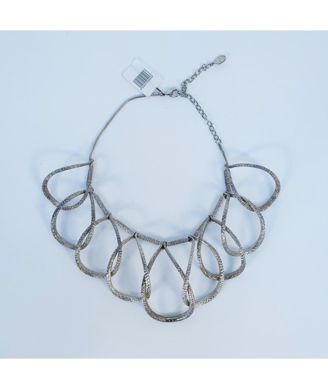 CHRISTIAN DIOR Серебряное металлическое колье, фото 4