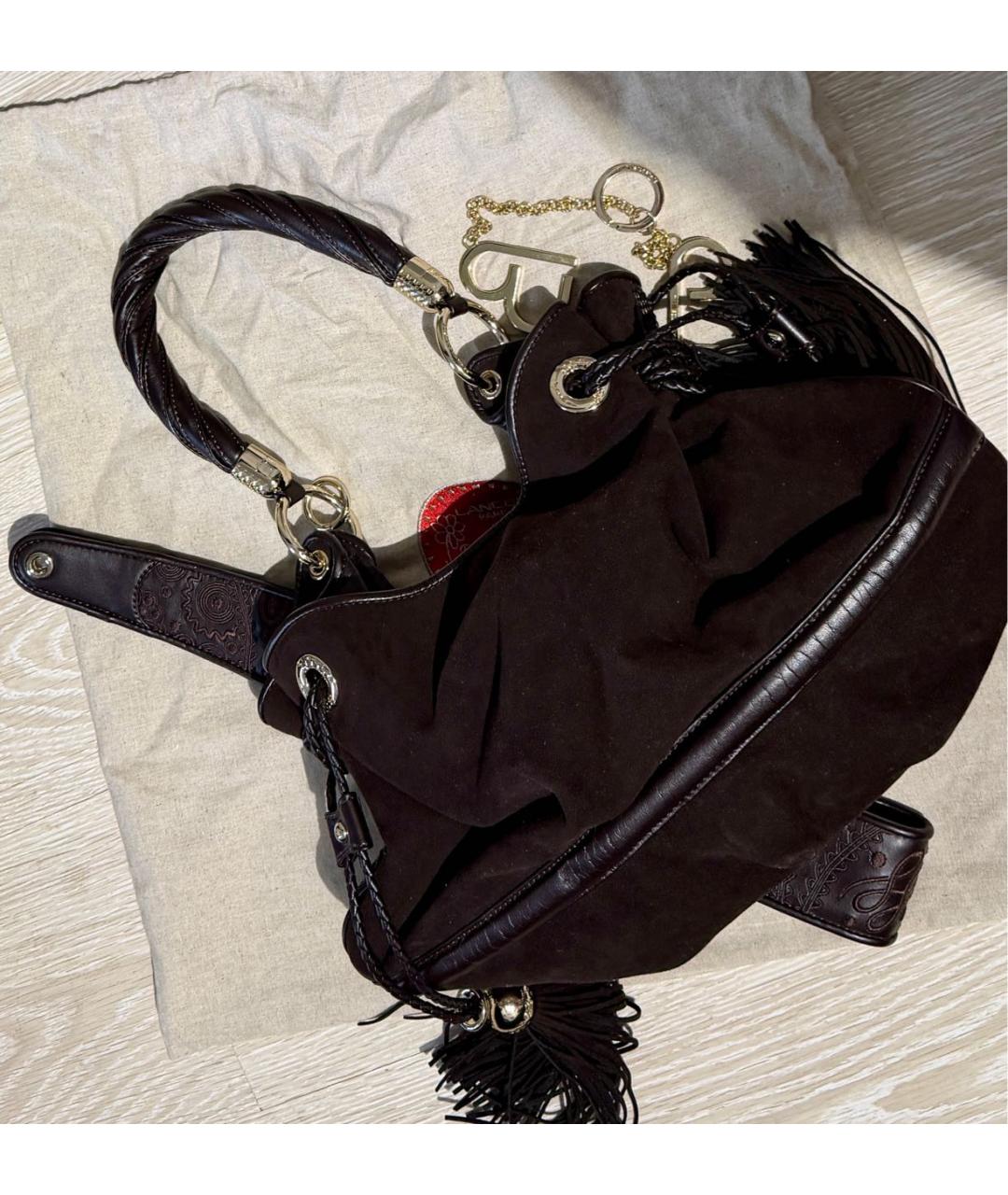 LANCEL Коричневая кожаная сумка тоут, фото 2