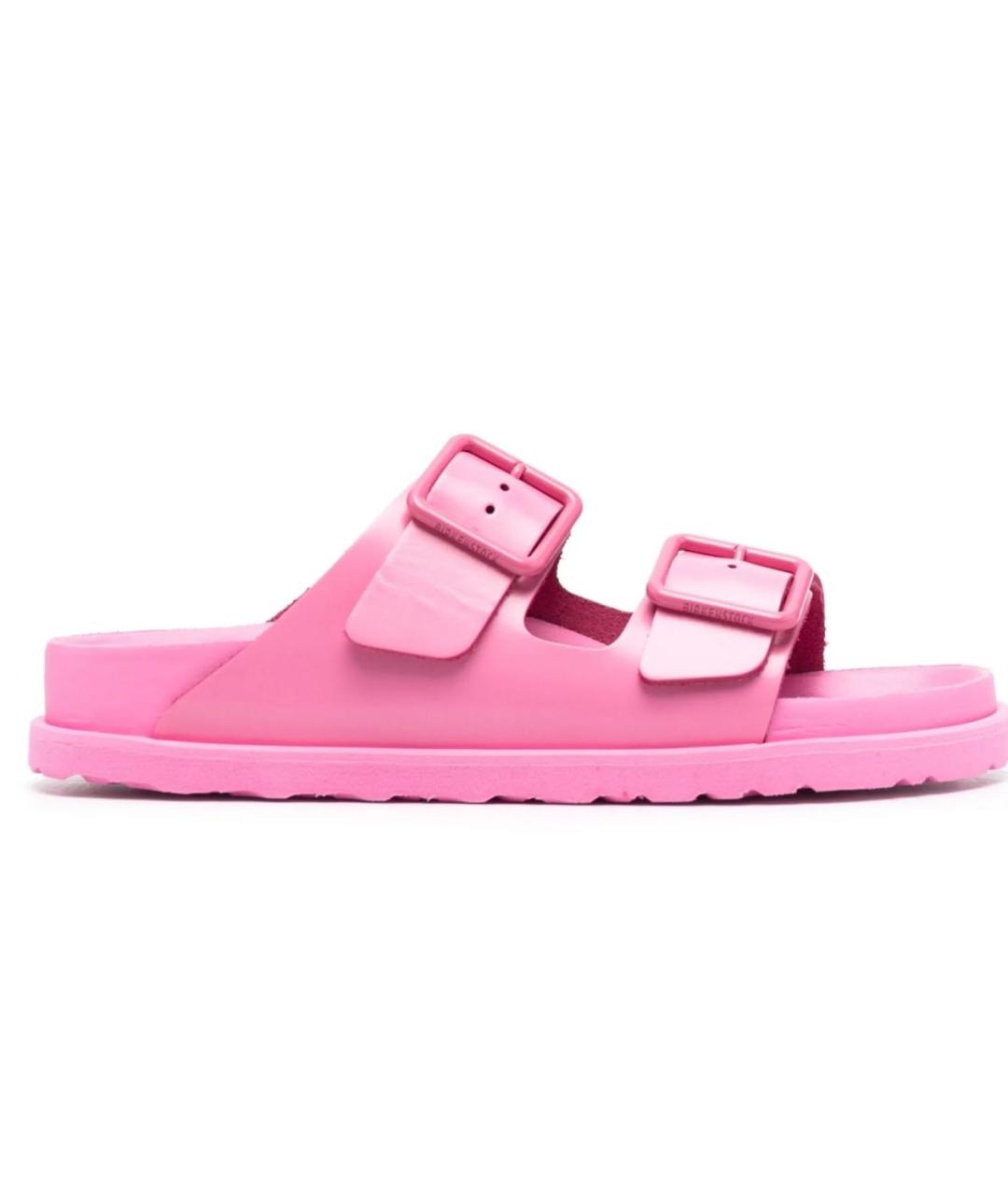 BIRKENSTOCK Розовые кожаные сандалии, фото 1
