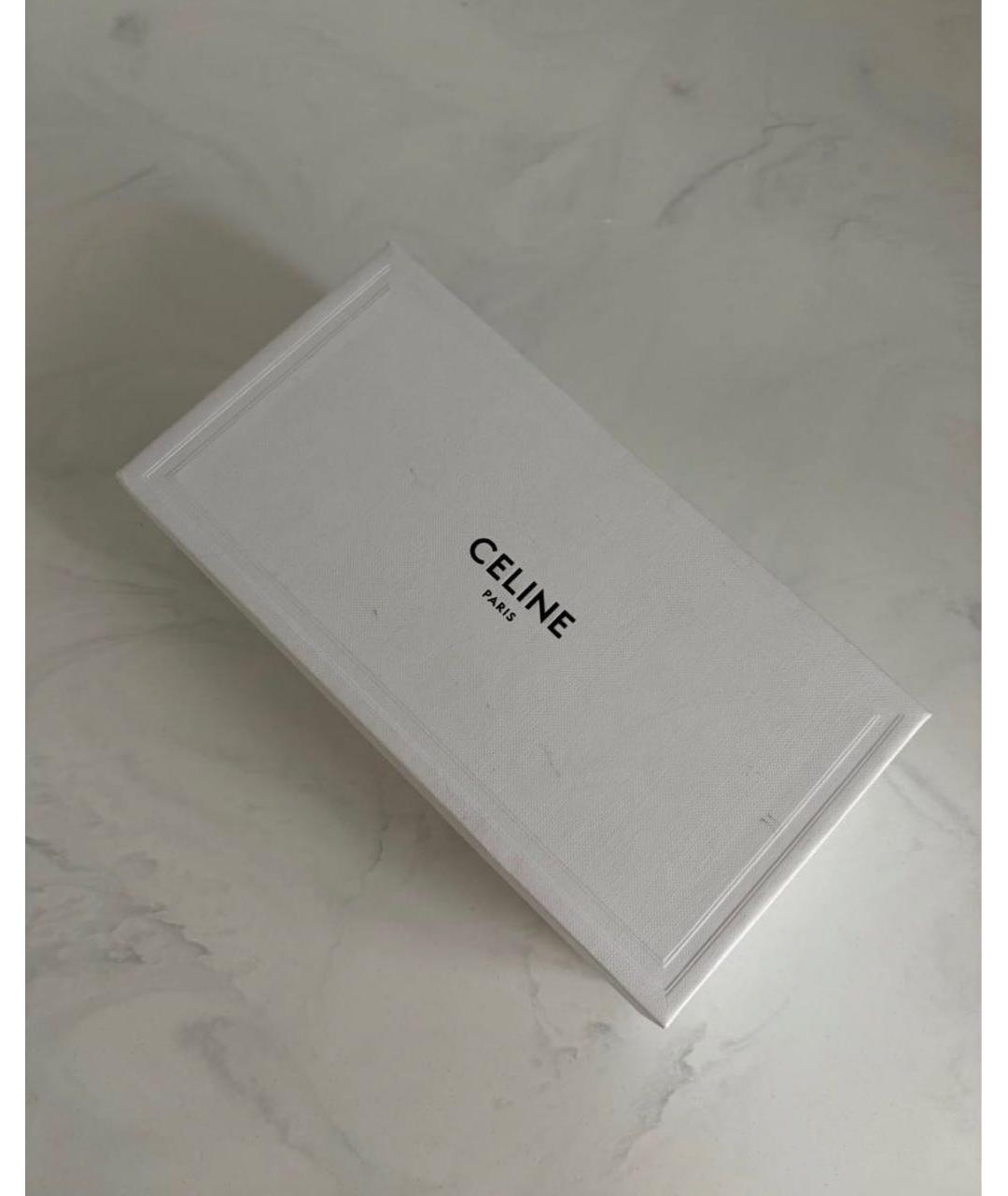CELINE Золотые металлические солнцезащитные очки, фото 4