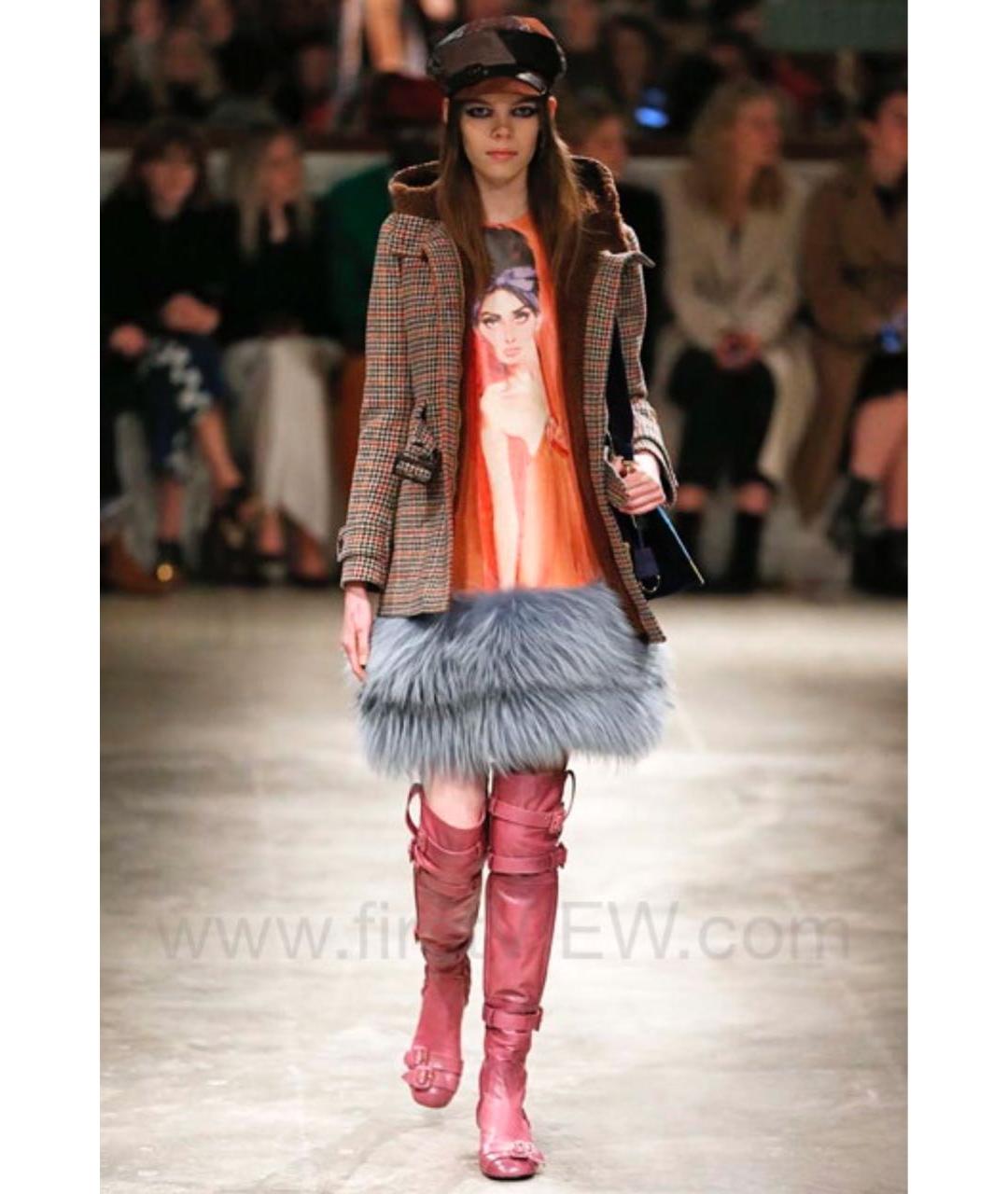 PRADA Розовые кожаные полусапоги, фото 7