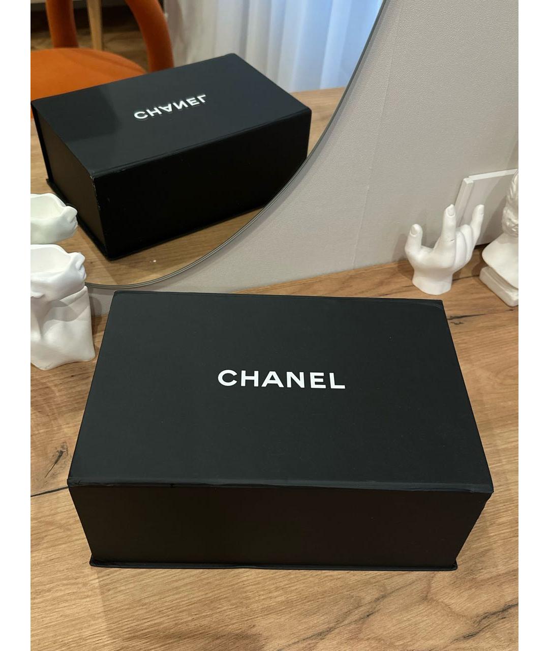 CHANEL Черная кожаная сумка через плечо, фото 4