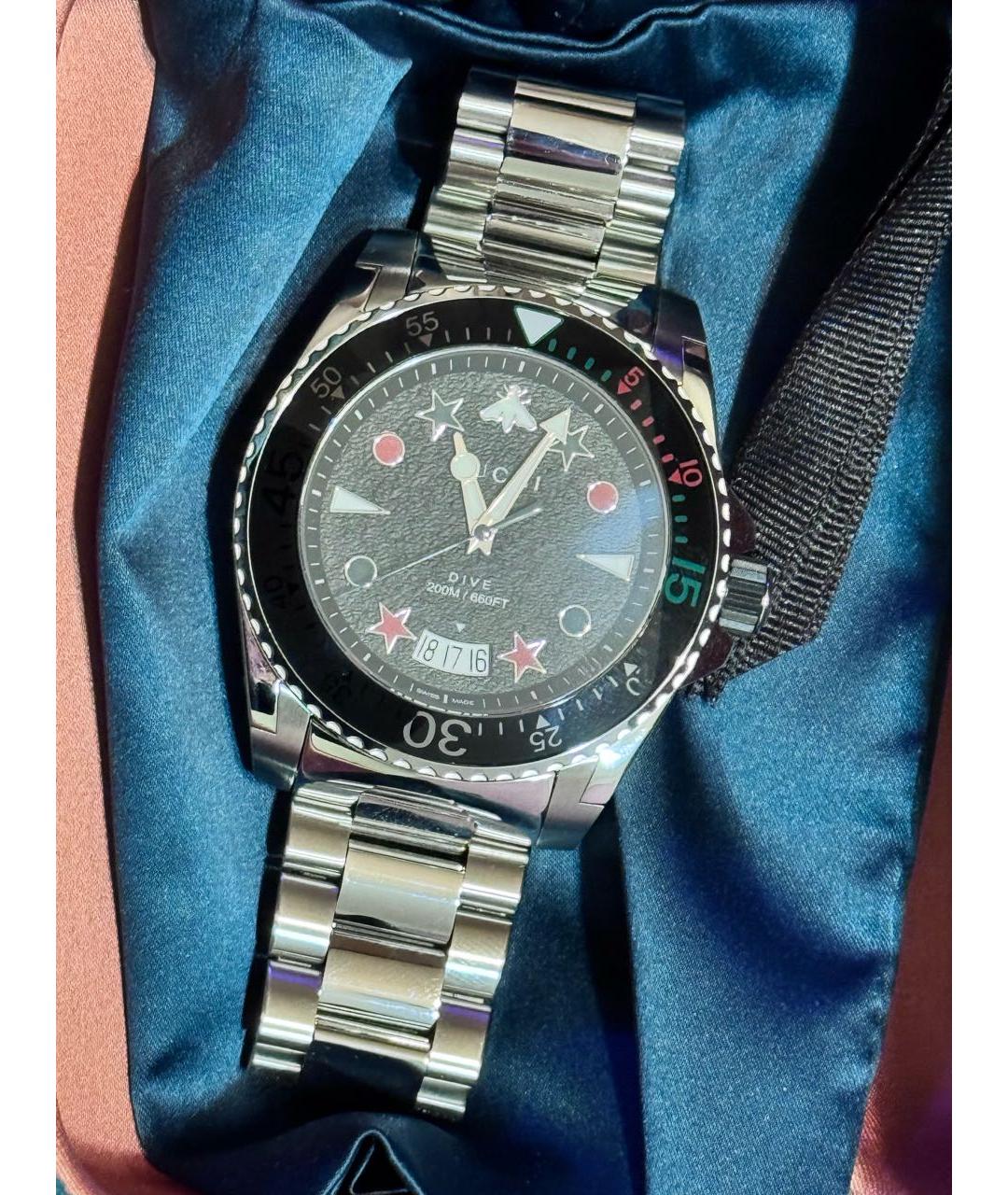 GUCCI Серебряные часы, фото 3