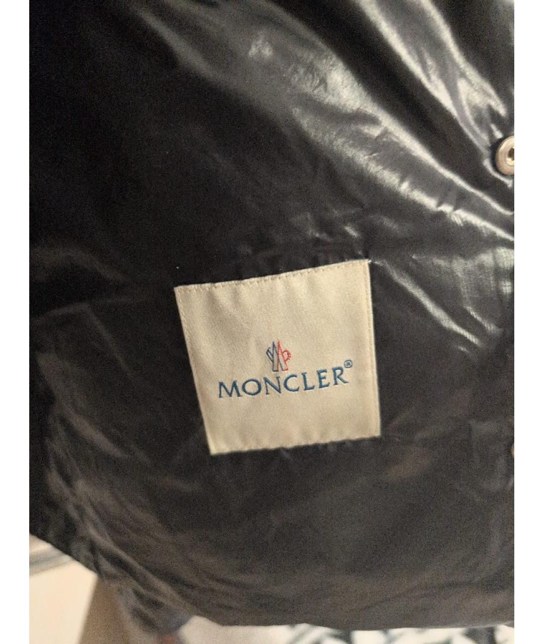 MONCLER Темно-синяя полиамидовая куртка, фото 6