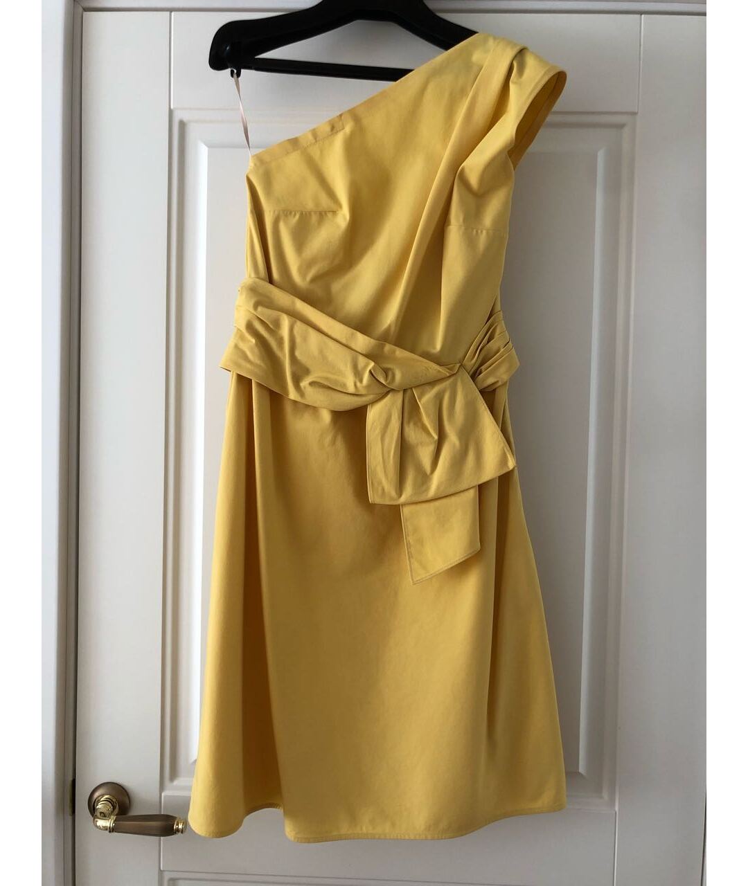 VALENTINO Желтое хлопковое повседневное платье, фото 7