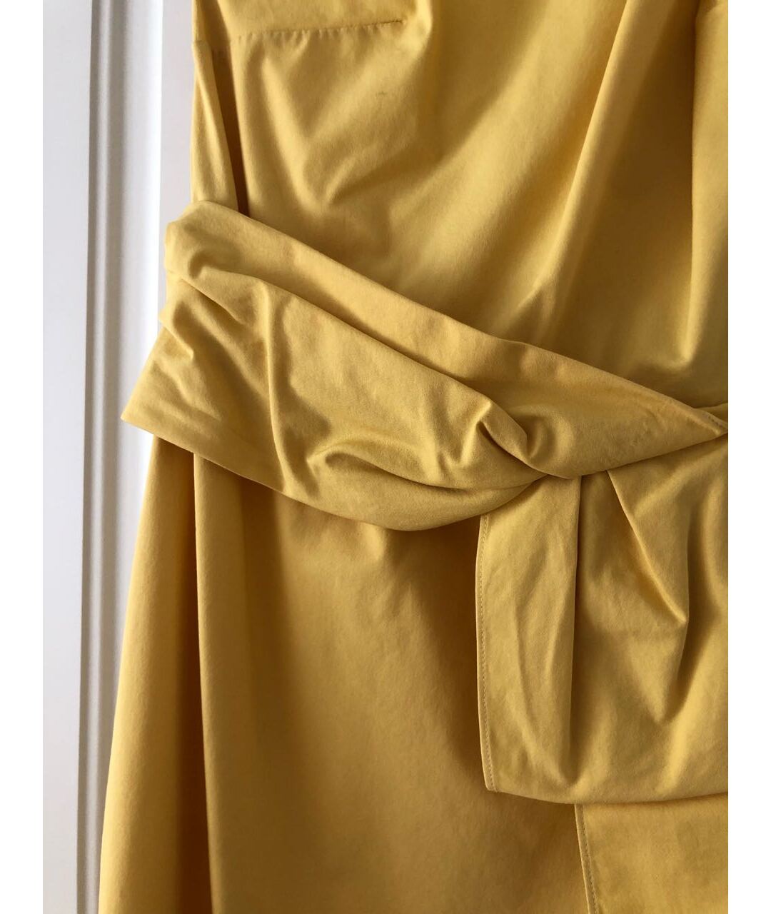 VALENTINO Желтое хлопковое повседневное платье, фото 2