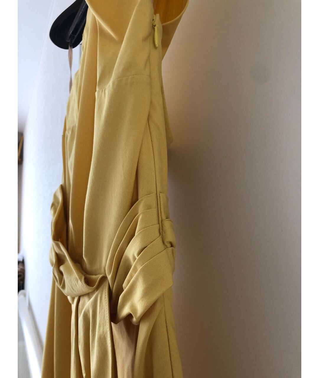 VALENTINO Желтое хлопковое повседневное платье, фото 3