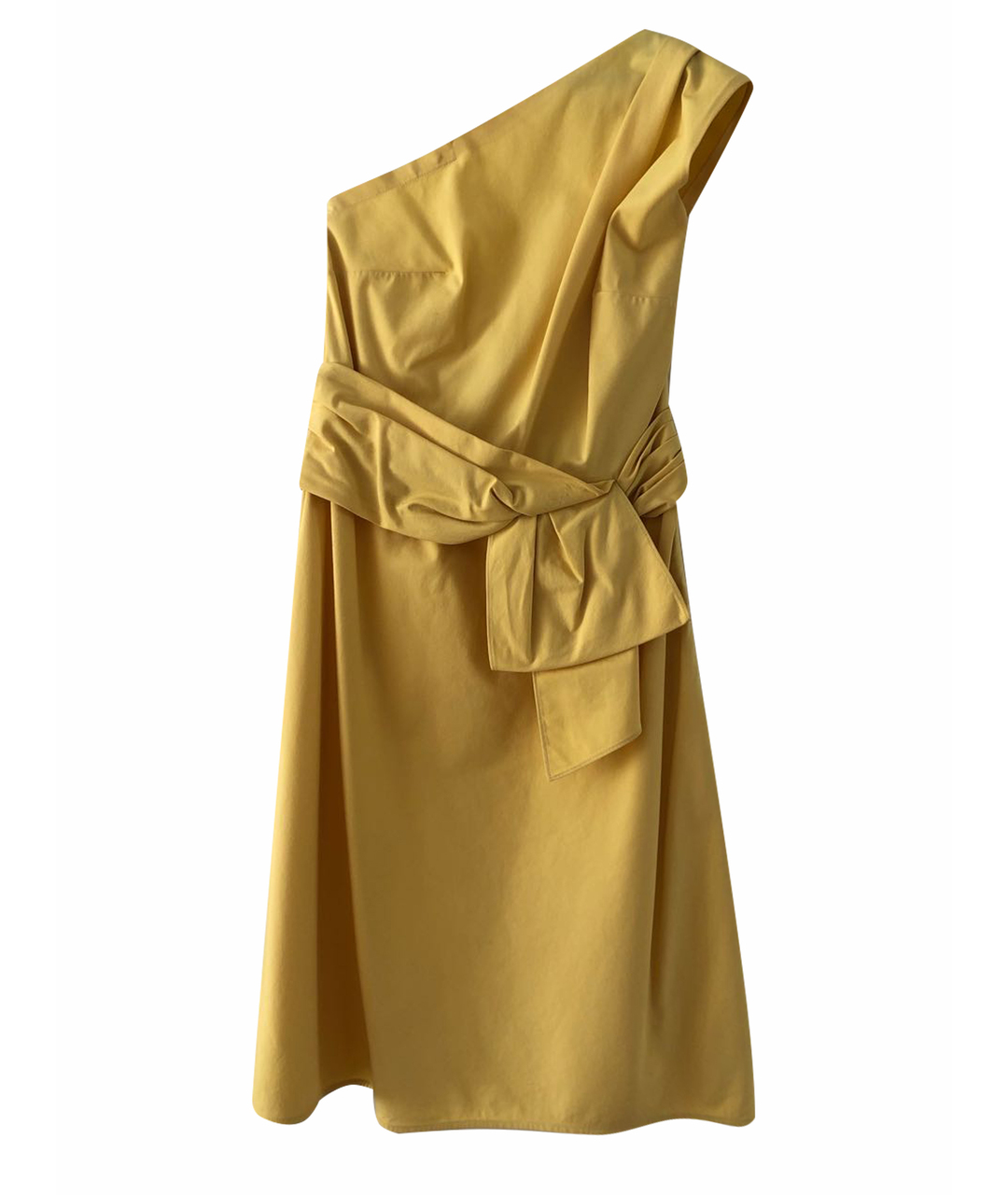 VALENTINO Желтое хлопковое повседневное платье, фото 1
