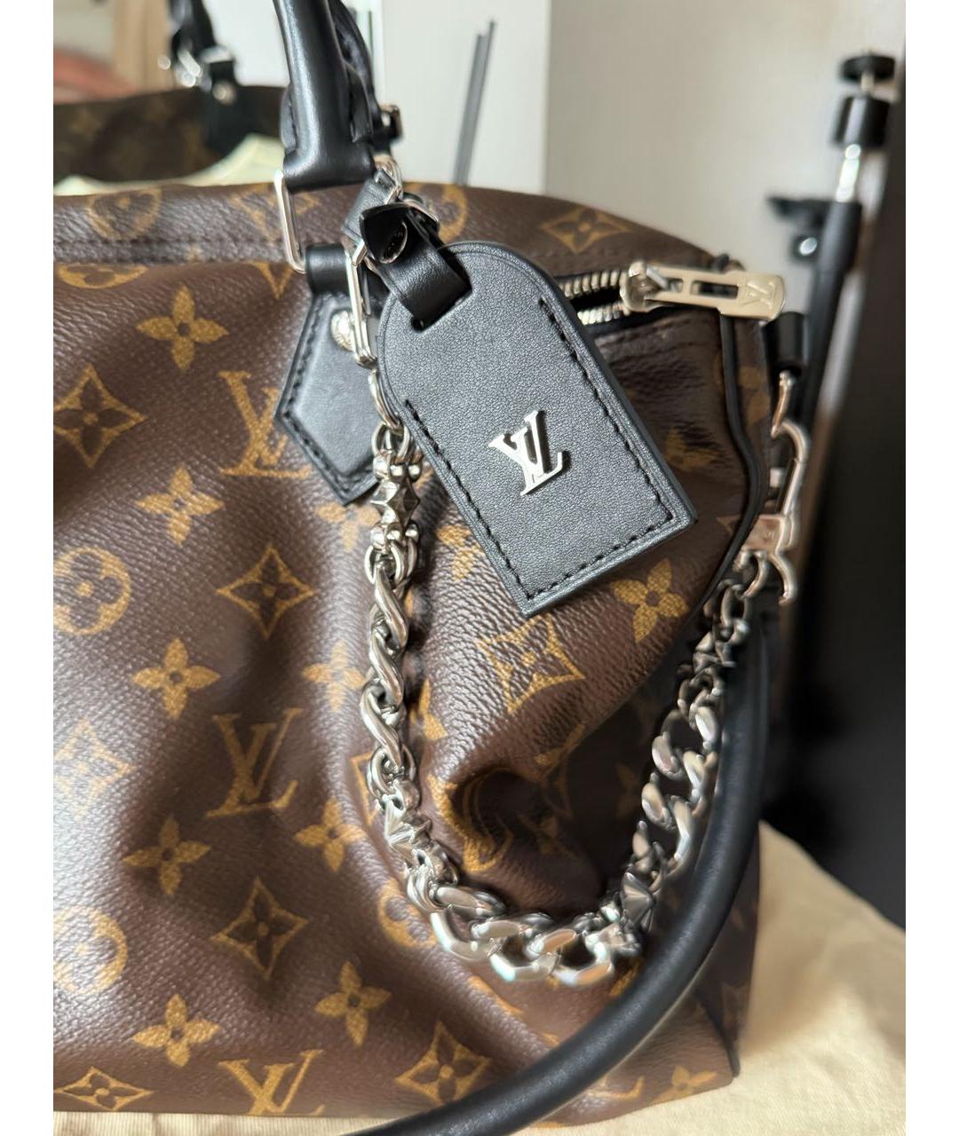 LOUIS VUITTON Коричневая сумка с короткими ручками, фото 7