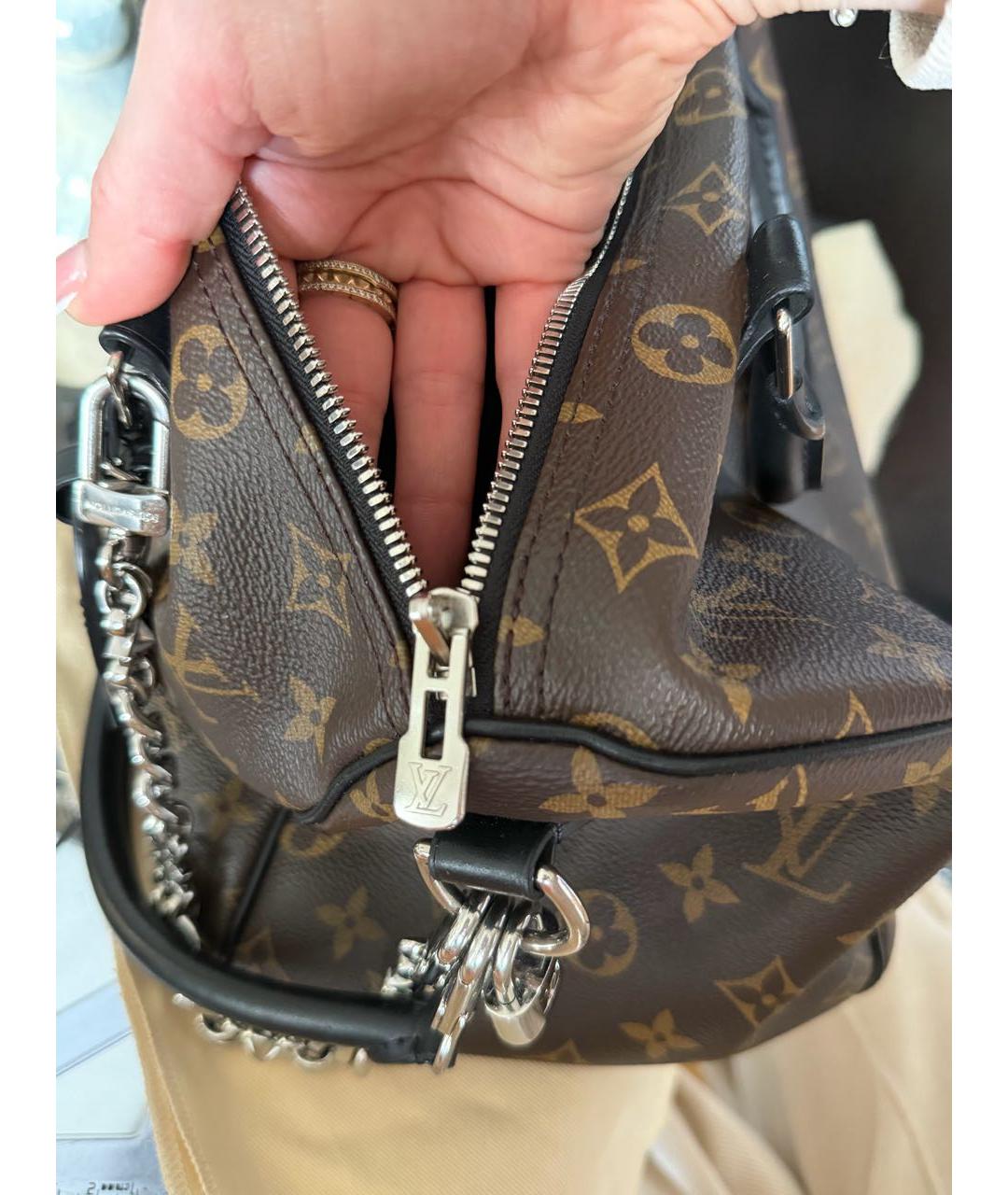 LOUIS VUITTON Коричневая сумка с короткими ручками, фото 6