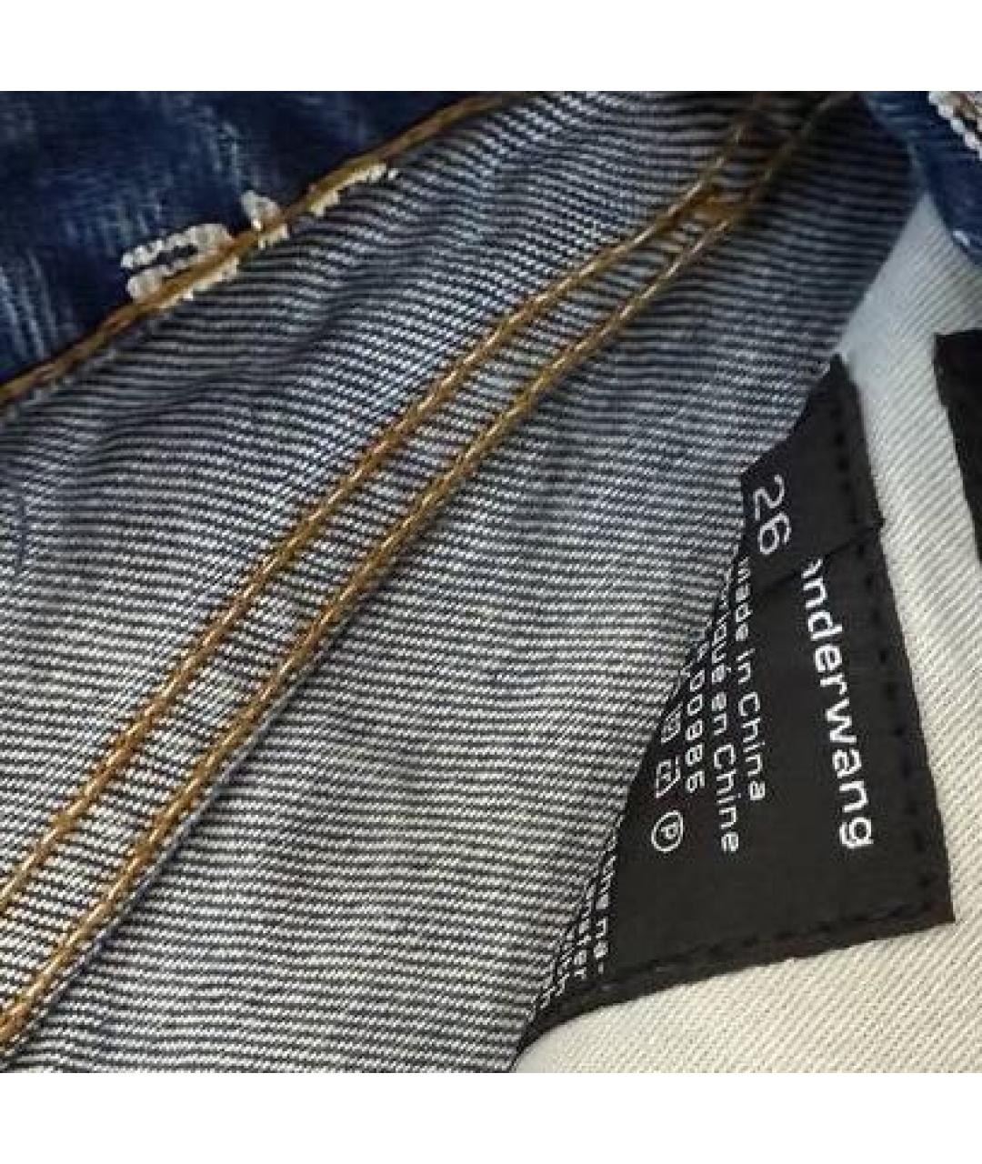 ALEXANDER WANG Синие хлопковые шорты, фото 8