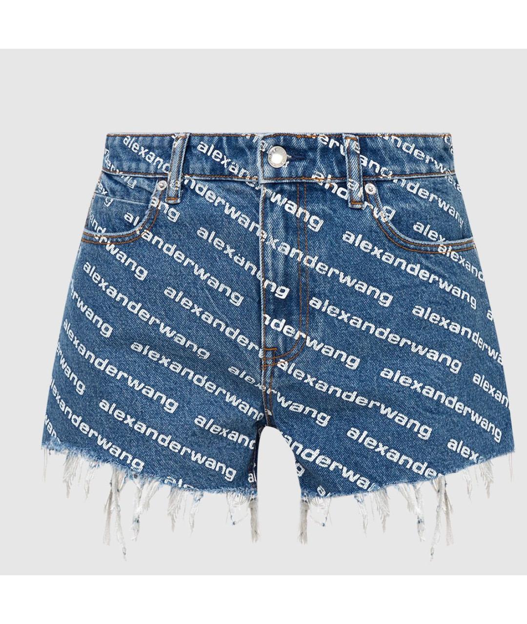 ALEXANDER WANG Синие хлопковые шорты, фото 9