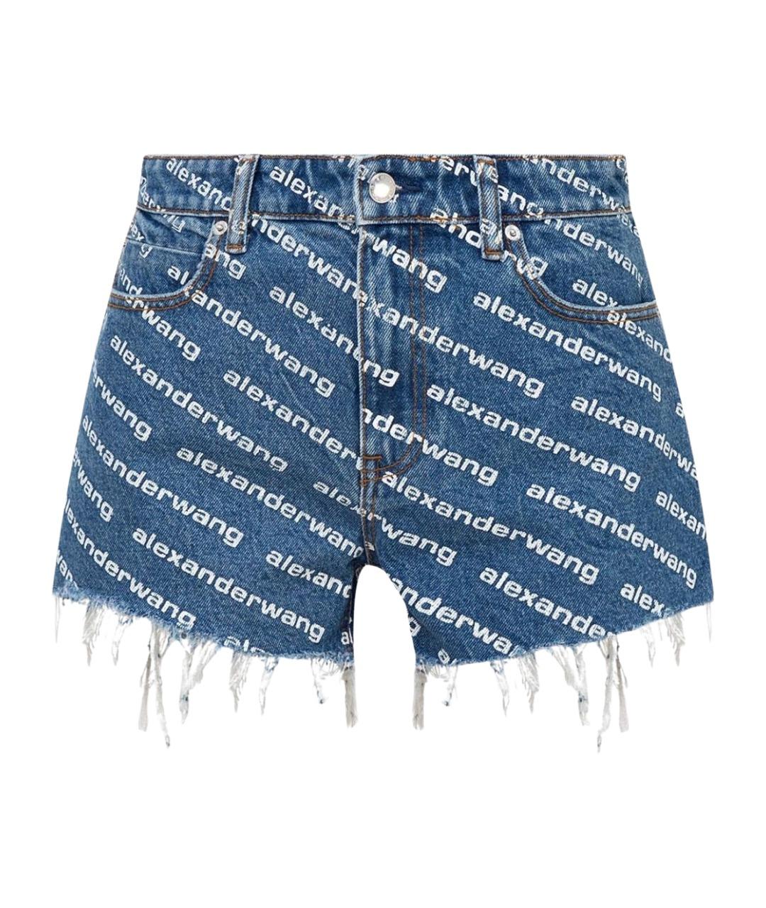 ALEXANDER WANG Синие хлопковые шорты, фото 1