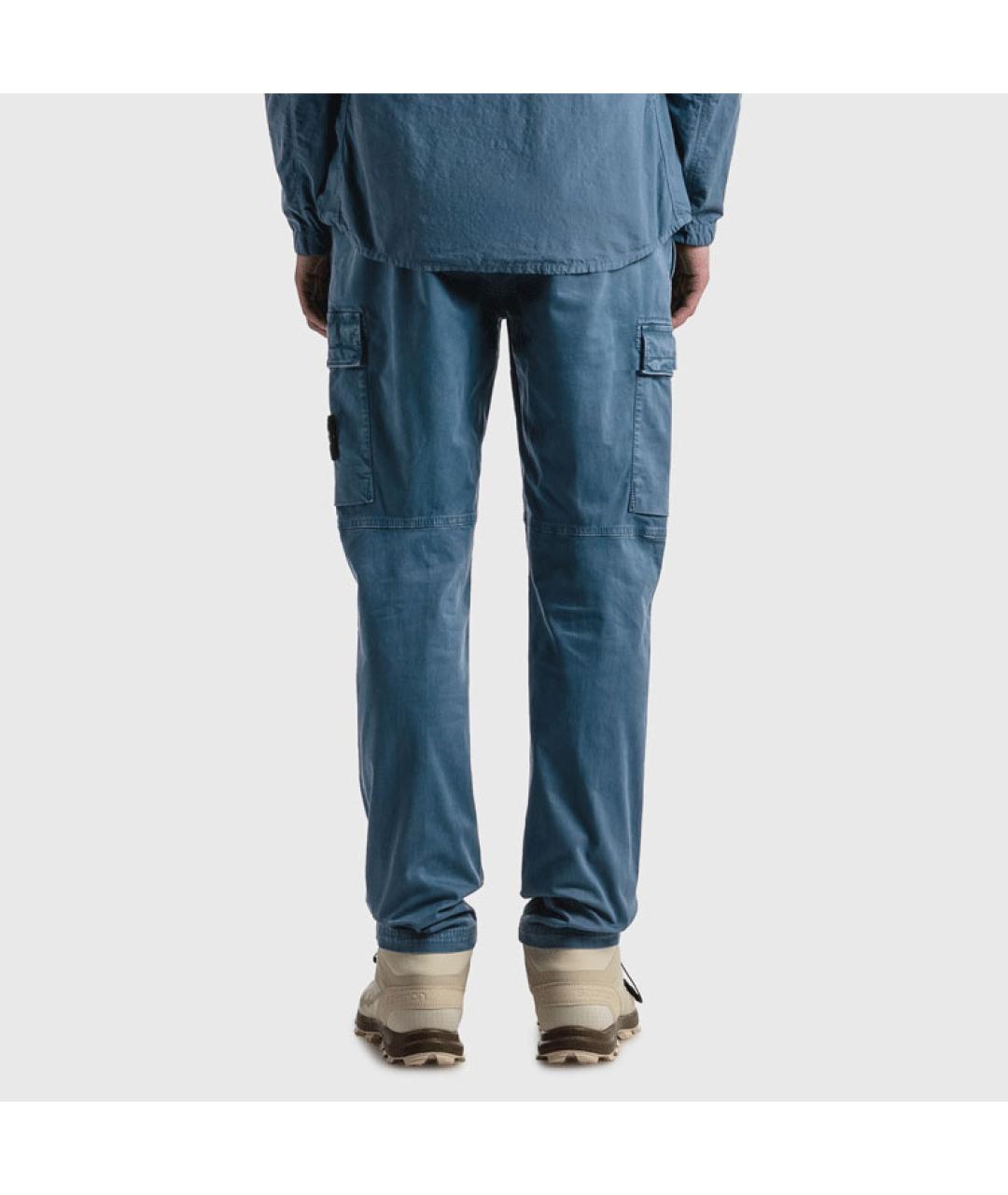 STONE ISLAND Синие брюки чинос, фото 5