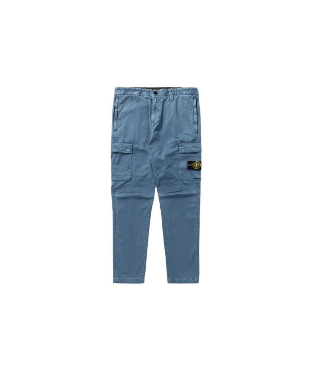 STONE ISLAND Синие брюки чинос, фото 6