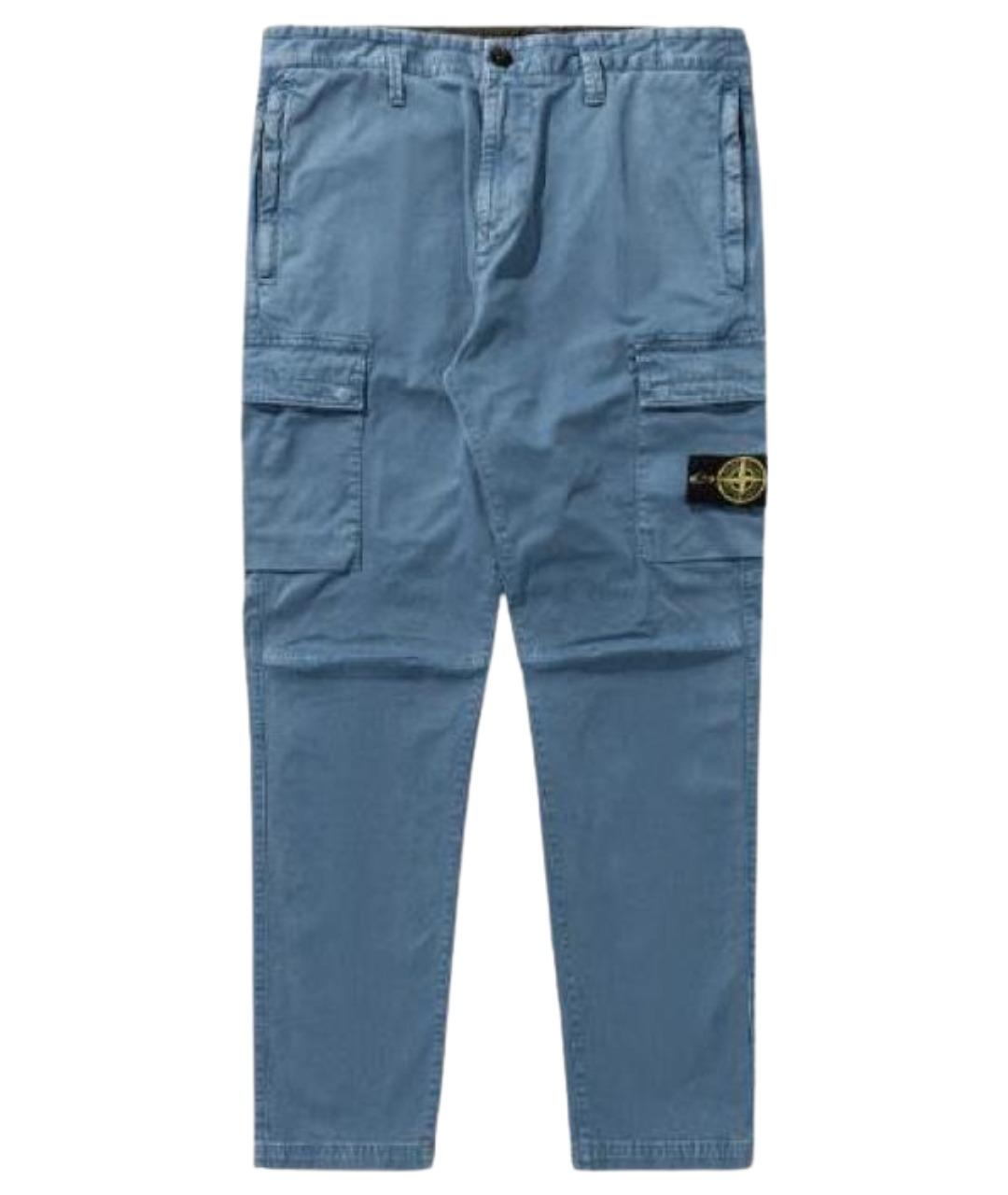 STONE ISLAND Синие брюки чинос, фото 1