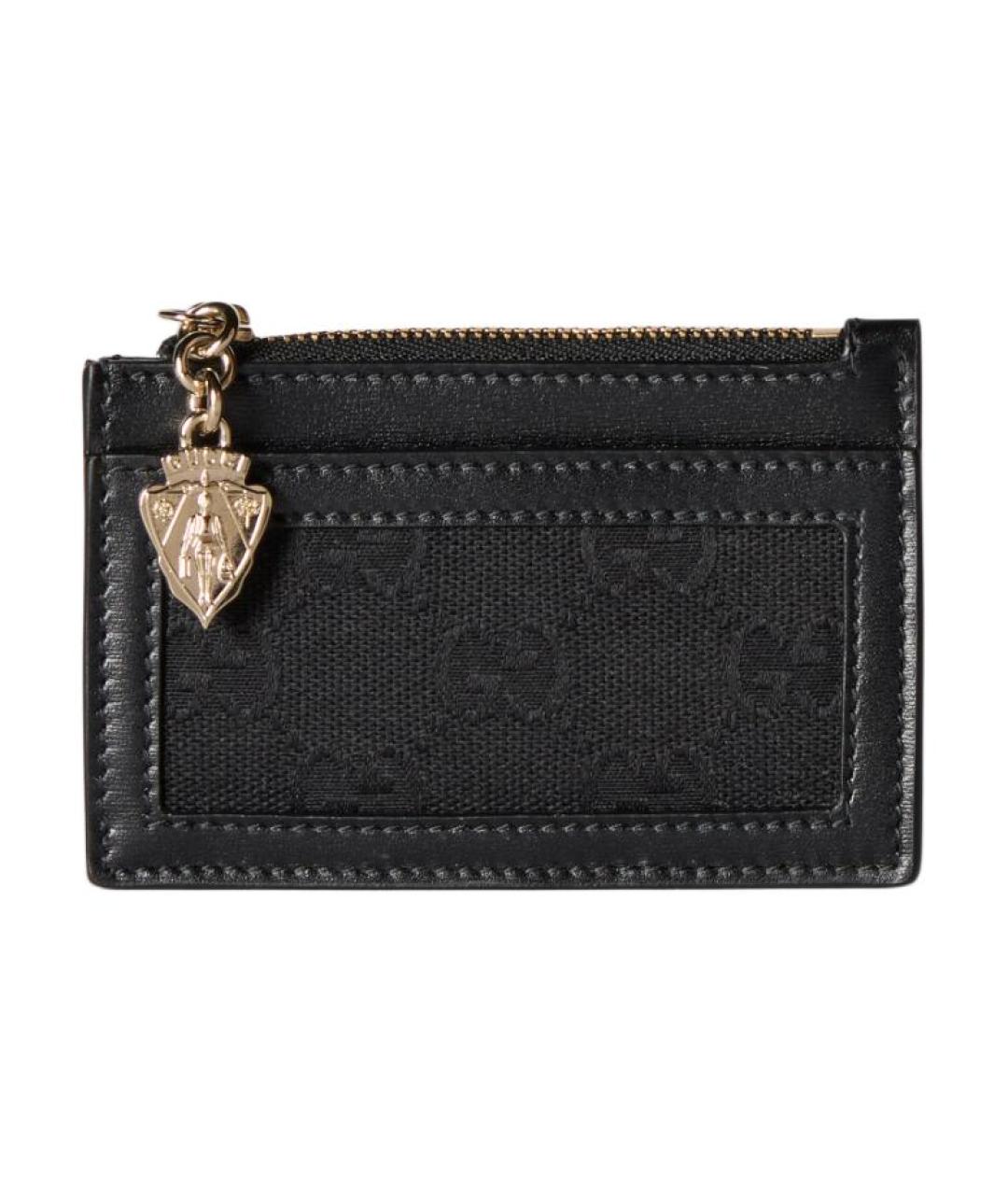 GUCCI Черный кожаный кардхолдер, фото 1