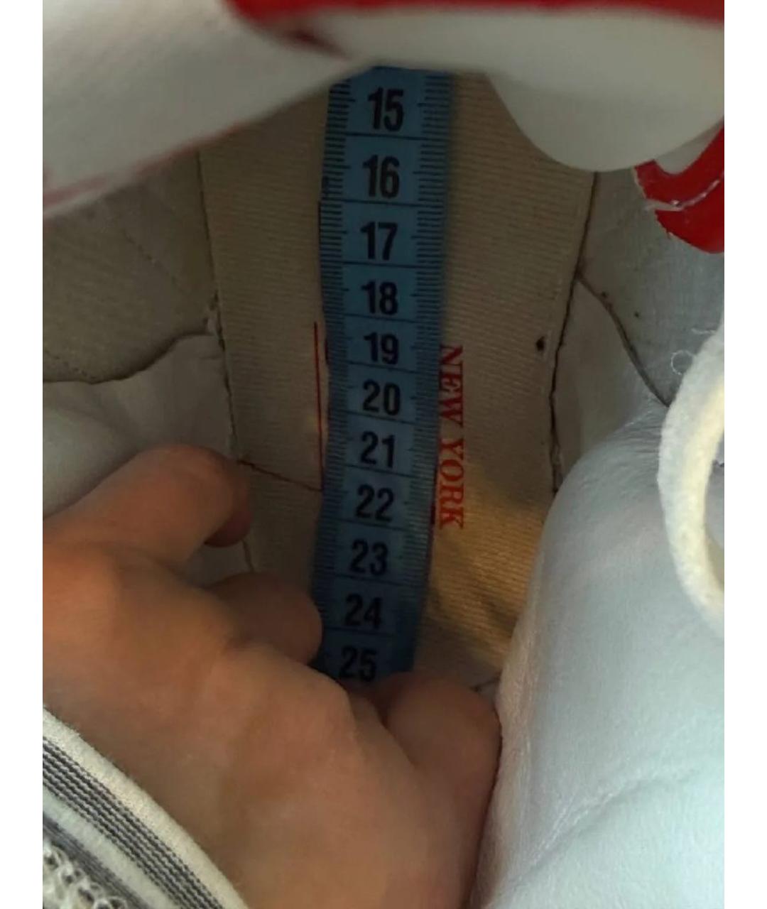 ADIDAS YEEZY Кожаные высокие кроссовки / кеды, фото 5