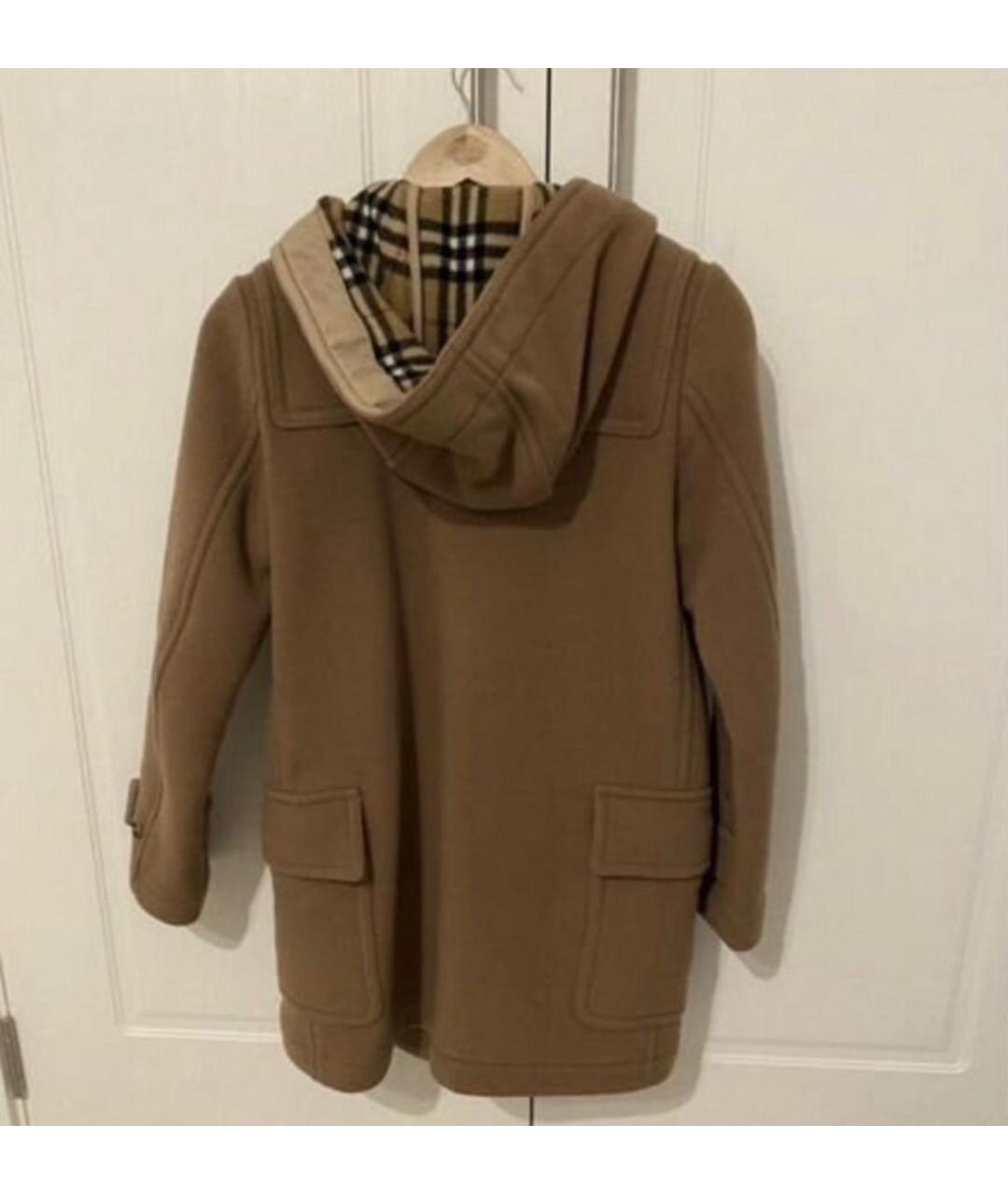 BURBERRY Коричневое шерстяное пальто, фото 2
