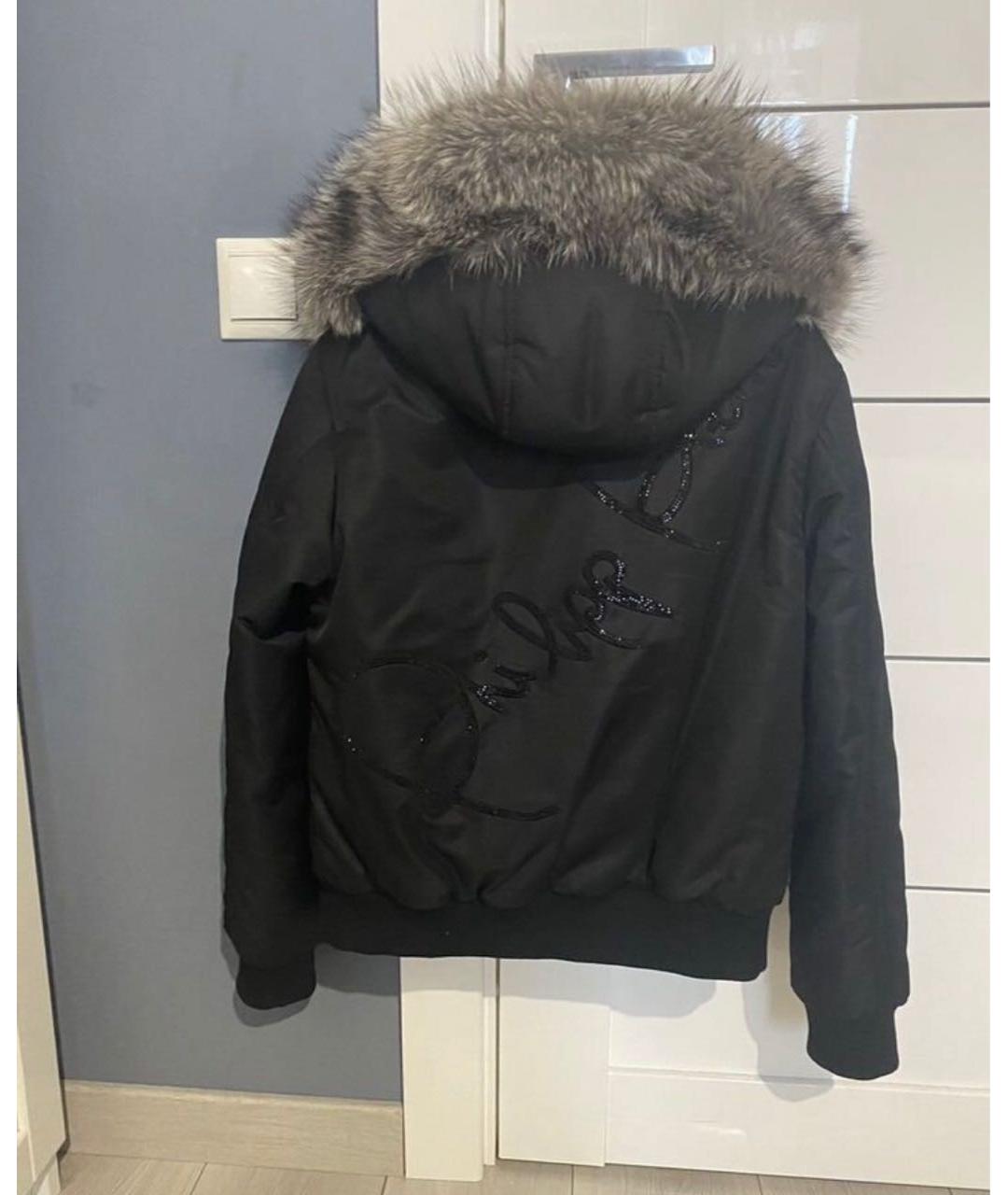PHILIPP PLEIN Черный пуховик, фото 2