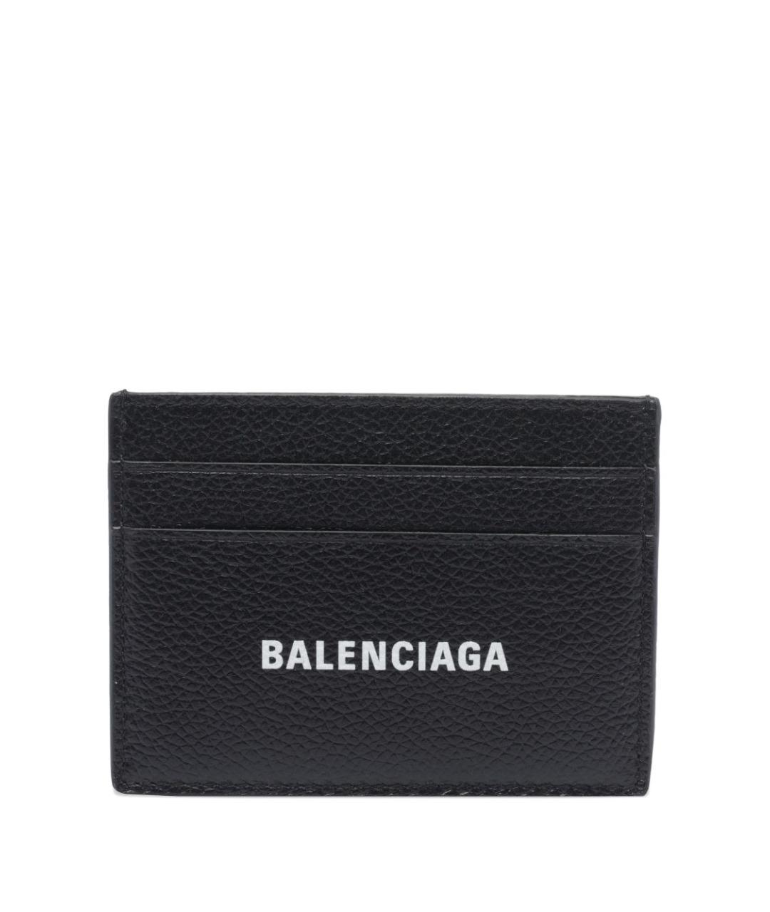 BALENCIAGA Черный кожаный кардхолдер, фото 3