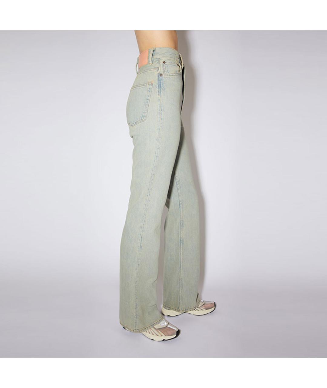 ACNE STUDIOS Голубые прямые джинсы, фото 4
