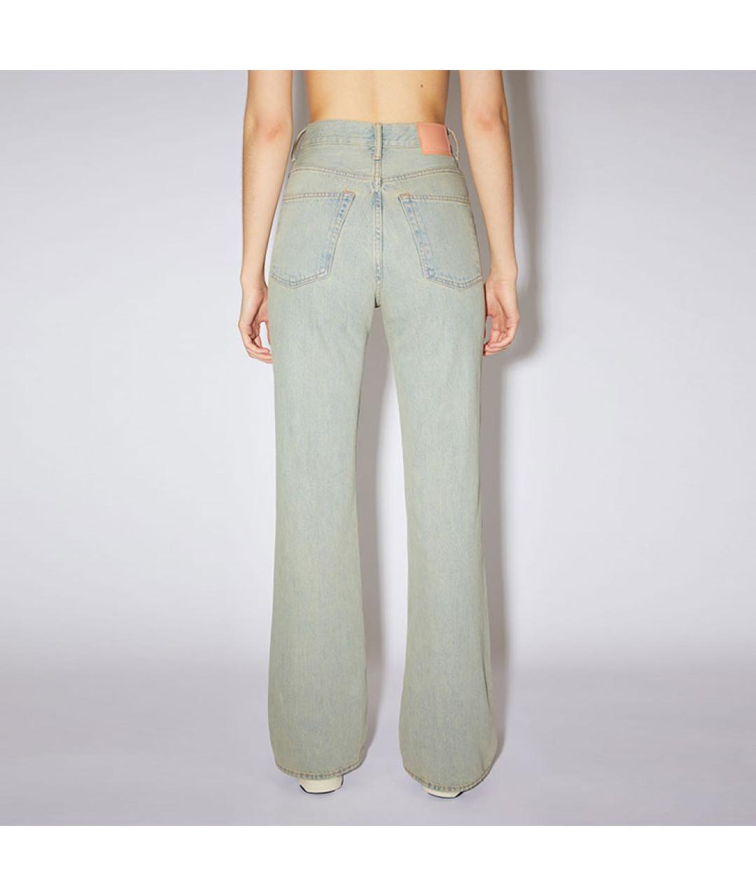 ACNE STUDIOS Голубые прямые джинсы, фото 3