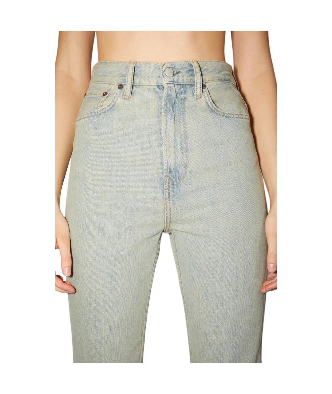 ACNE STUDIOS Голубые прямые джинсы, фото 5