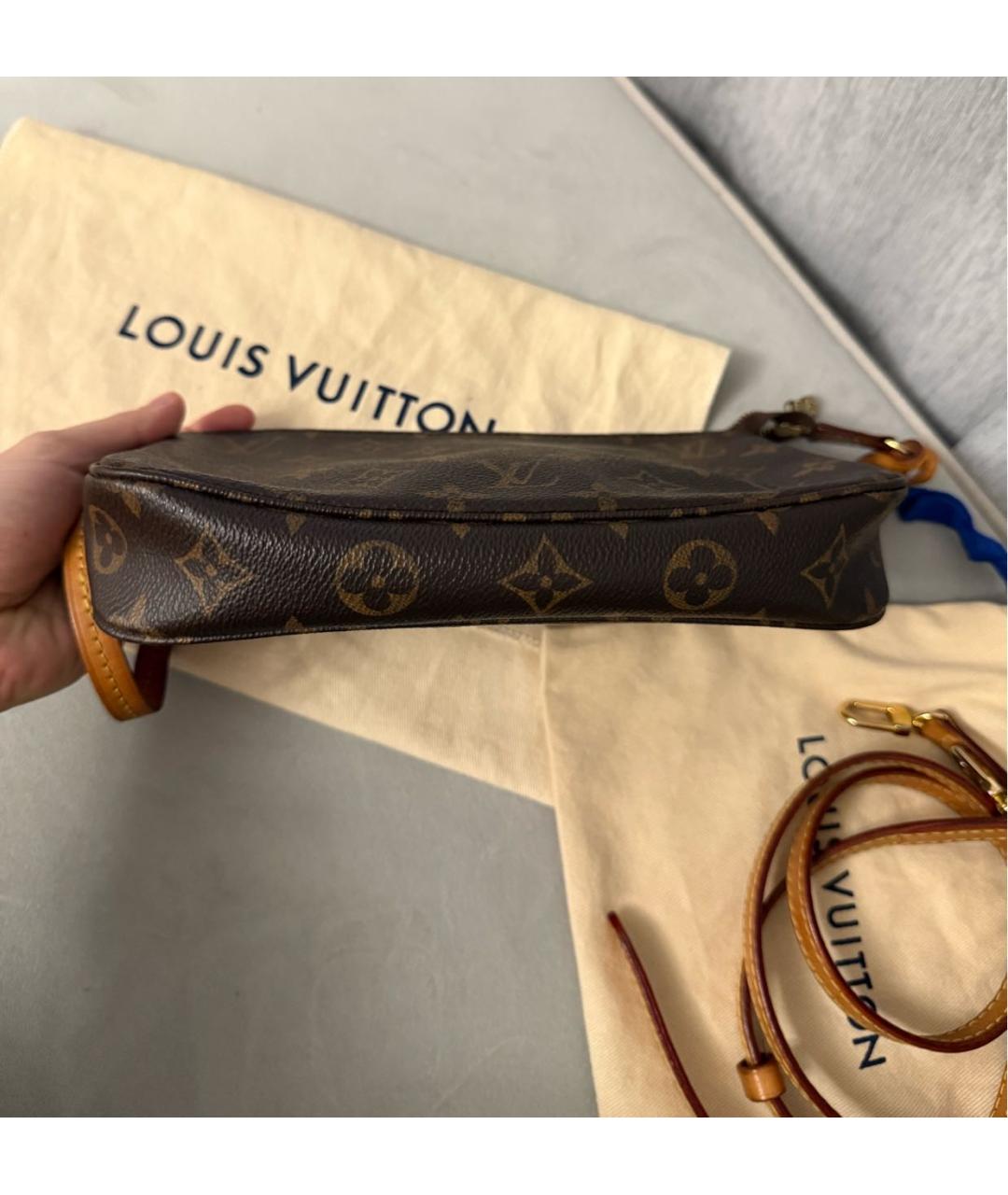 LOUIS VUITTON Коричневая сумка через плечо, фото 7