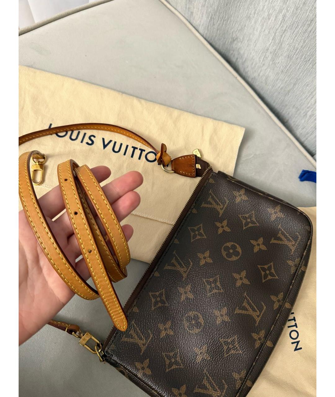 LOUIS VUITTON Коричневая сумка через плечо, фото 5