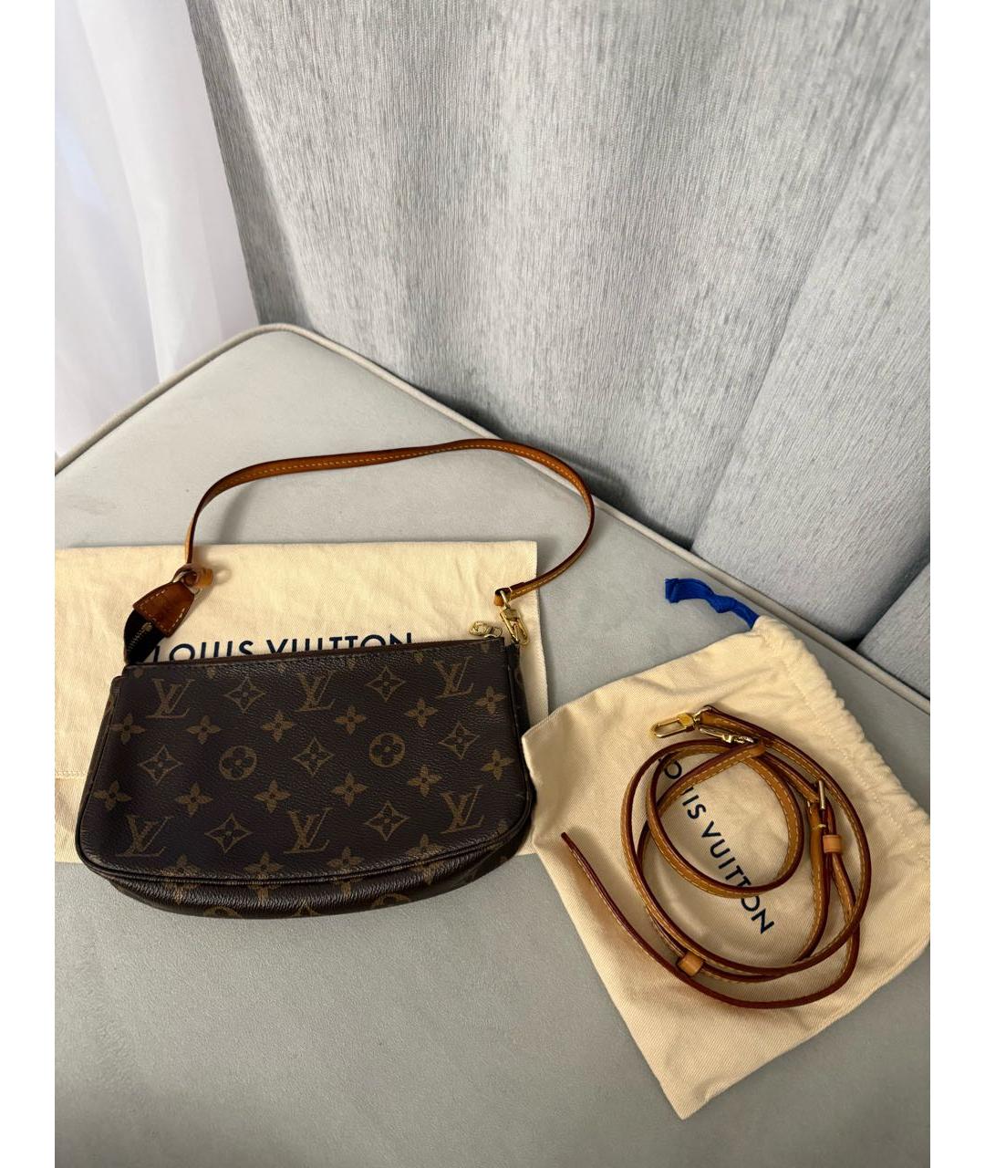 LOUIS VUITTON Коричневая сумка через плечо, фото 2